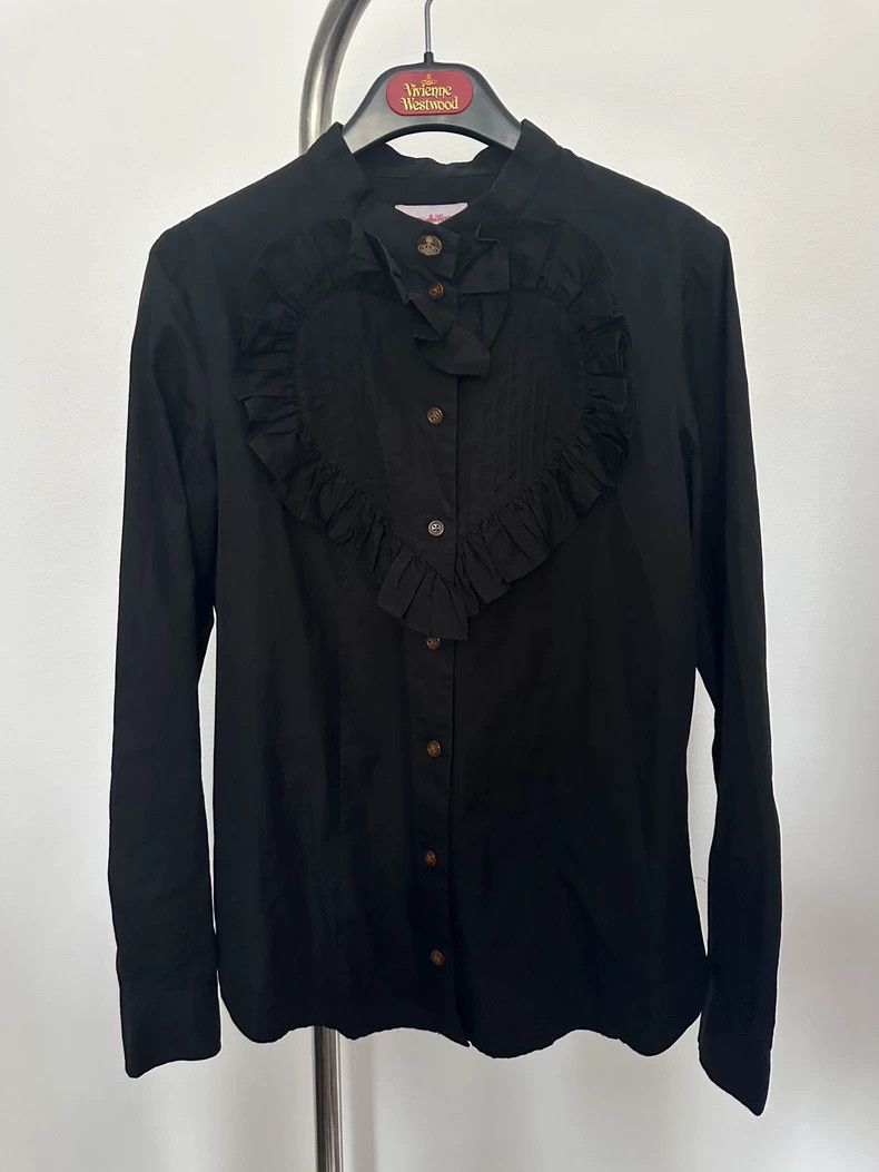 Vivienne Westwood Vivienne Westwood Love collar short sleeve shirt bubble sl Size S / US 4 / IT 40 - 1 Thumbnail