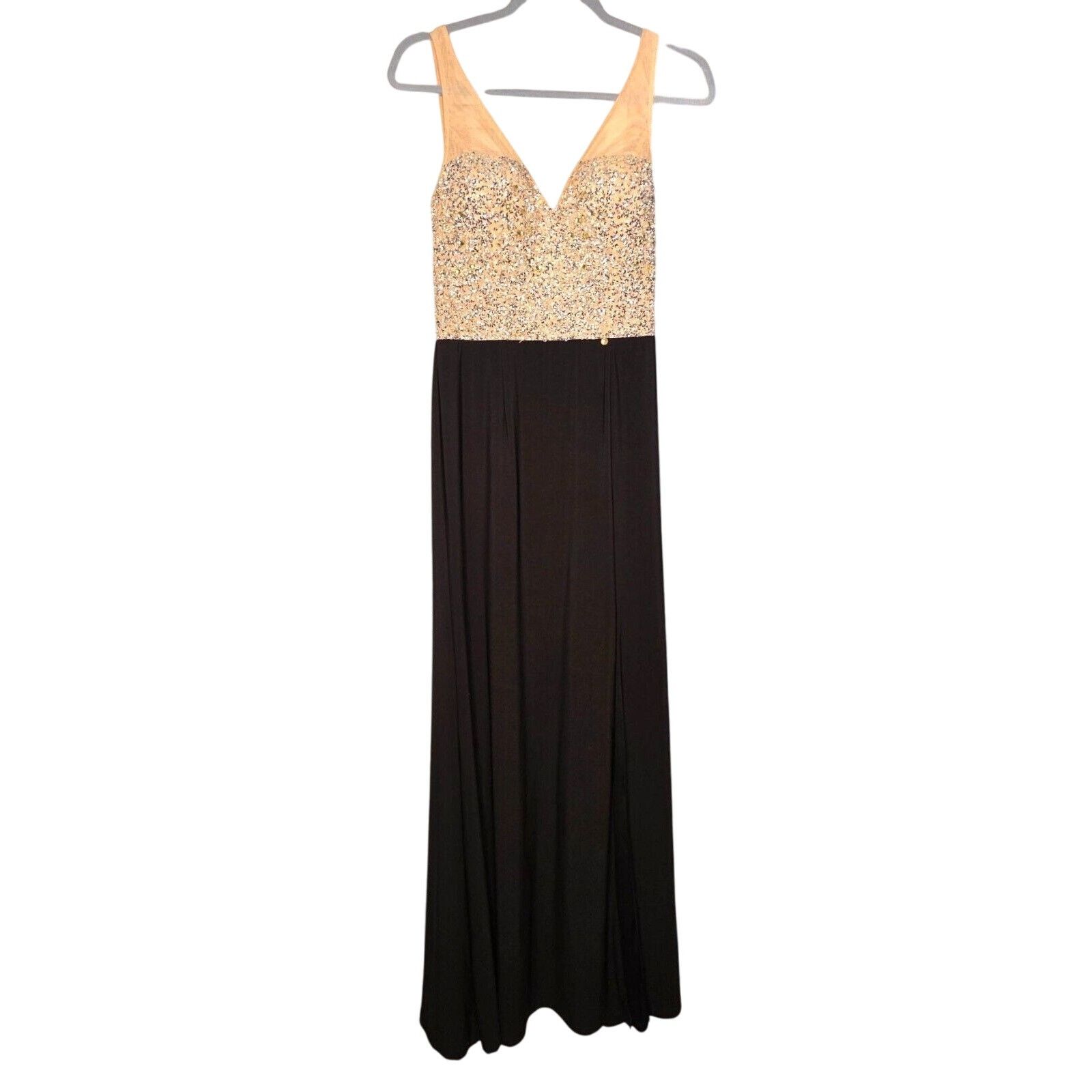 Adrianna Papell Adrianna Papell Beaded Gown V-Neck Sleeveless Dress Size 6 Size M / US 6-8 / IT 42-44 - 1 Thumbnail