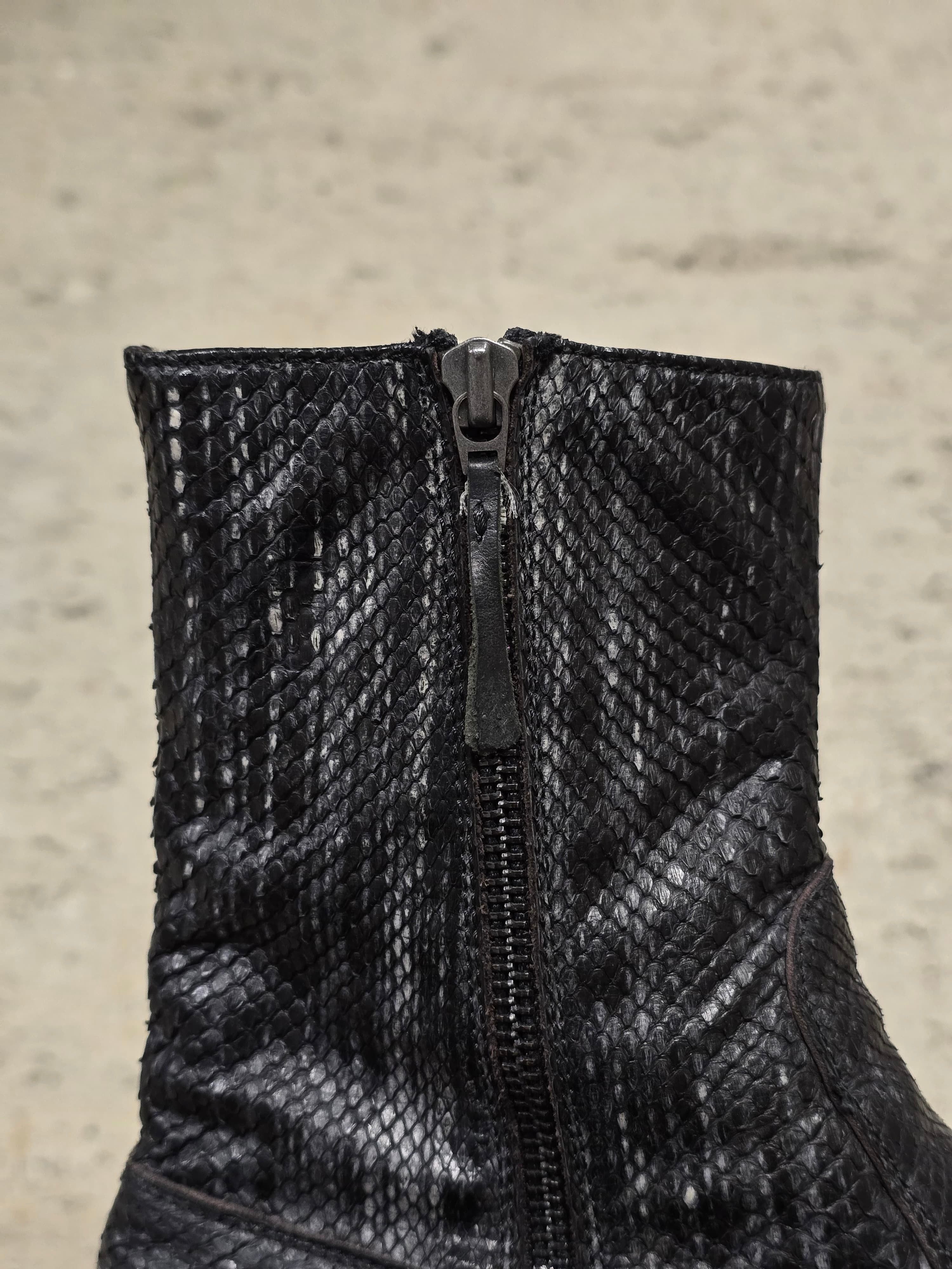 Carpe Diem Carpe Diem Striped Snakeskin Side Zip Boots Size US 10 / EU 43 - 4 Thumbnail