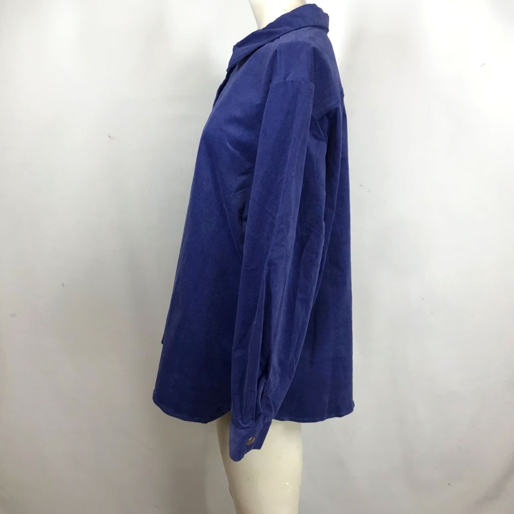 Vintage APPLESEED'S - WOMENS PETITES XL BLUE LONG SLEEVE SHIRT Size XL / US 12-14 / IT 48-50 - 6 Thumbnail