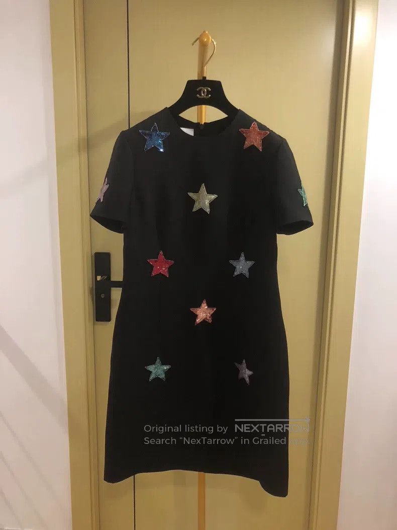 Valentino Valentino Starry wool dress Size L / US 10 / IT 46 - 1 Thumbnail