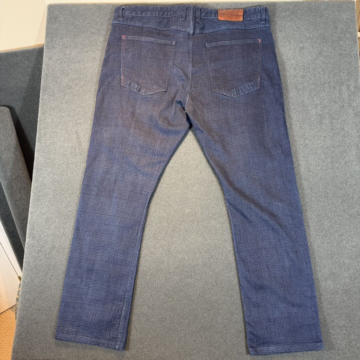 Robert Graham ROBERT GRAHAM - Straight Blue Pattern Denim Jeans Size US 40 / EU 56 - 9 Thumbnail