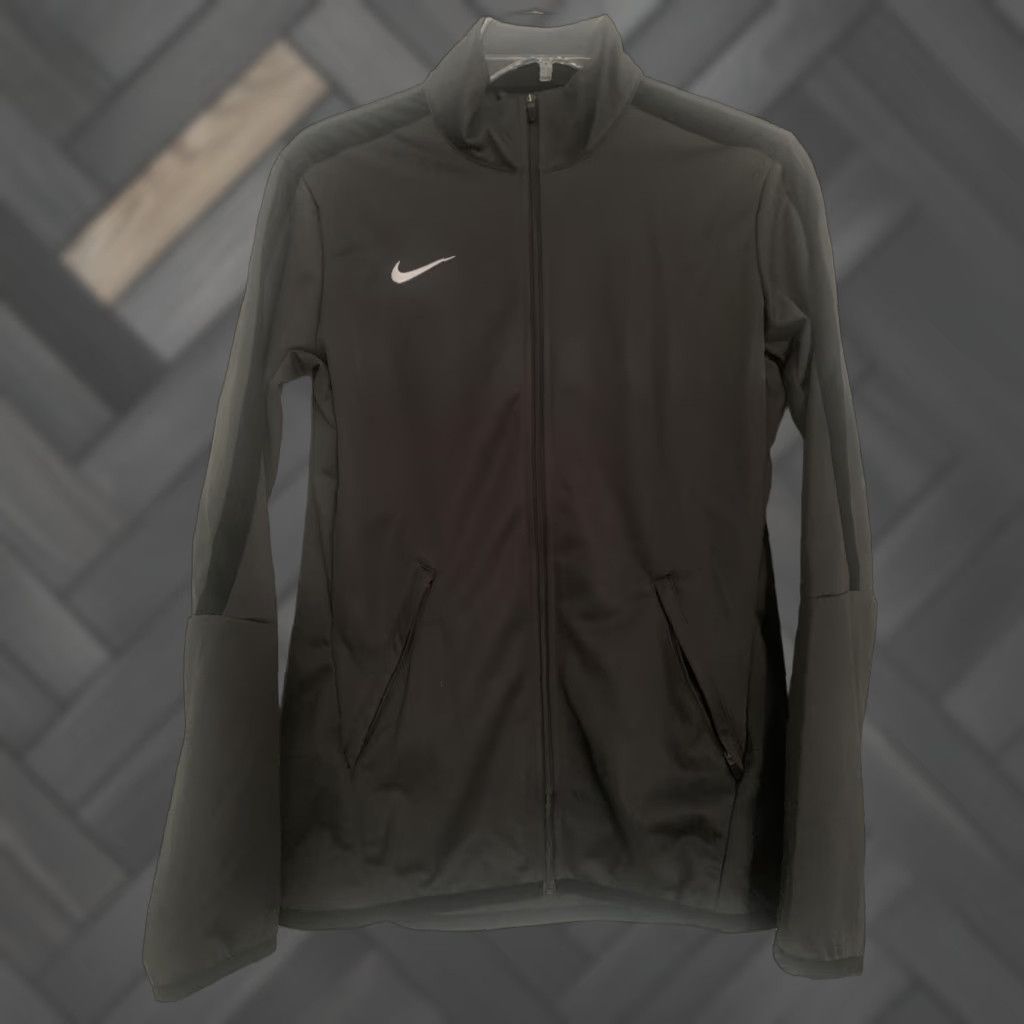 Nike Nike Warmup Jacket Womens Gray Full Zip Up Jacket Size Small - 100% Polyester, Embroidered Swoosh, Color Blocking, Sporty Size S / US 4 / IT 40 - 1 Thumbnail