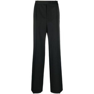 Saint Laurent Paris o1bcso1str1024 Pantalon 2 Plis Grain in Black Size US 36 / EU 52 - 1 Preview