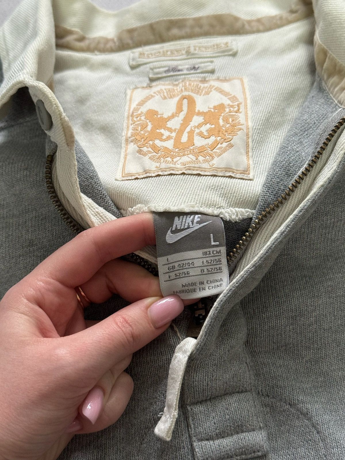 Nike × Vintage Vintage Nike Rugby Polo Sweatshirt Big Logo Chief Keef 90s Size US L / EU 52-54 / 3 - 8 Thumbnail