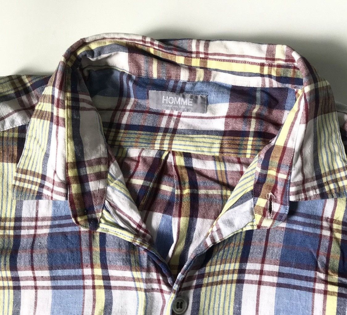 Comme des Garcons Vintage 80s cdg homme checkered button up shirt Size US M / EU 48-50 / 2 - 2 Thumbnail
