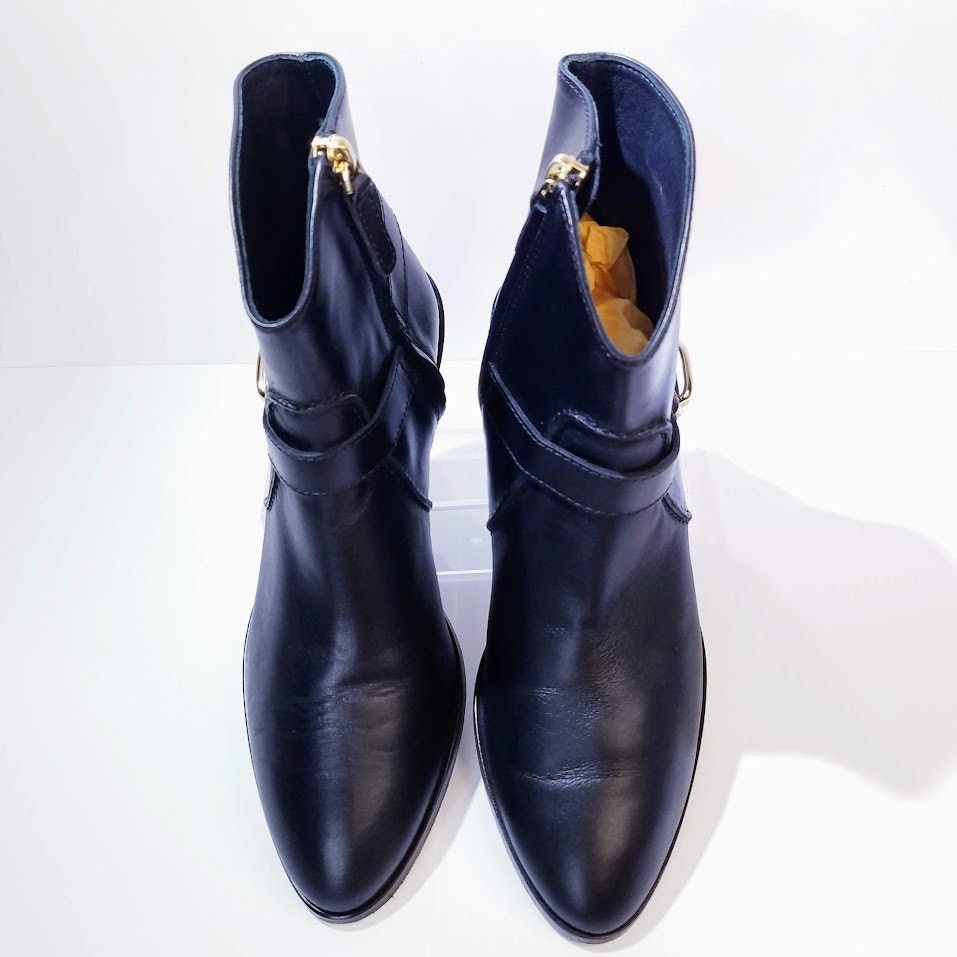 Tod's Tod's Tex leather harness heeled ankle boots size 37 black Size US 7 / IT 37 - 6 Thumbnail