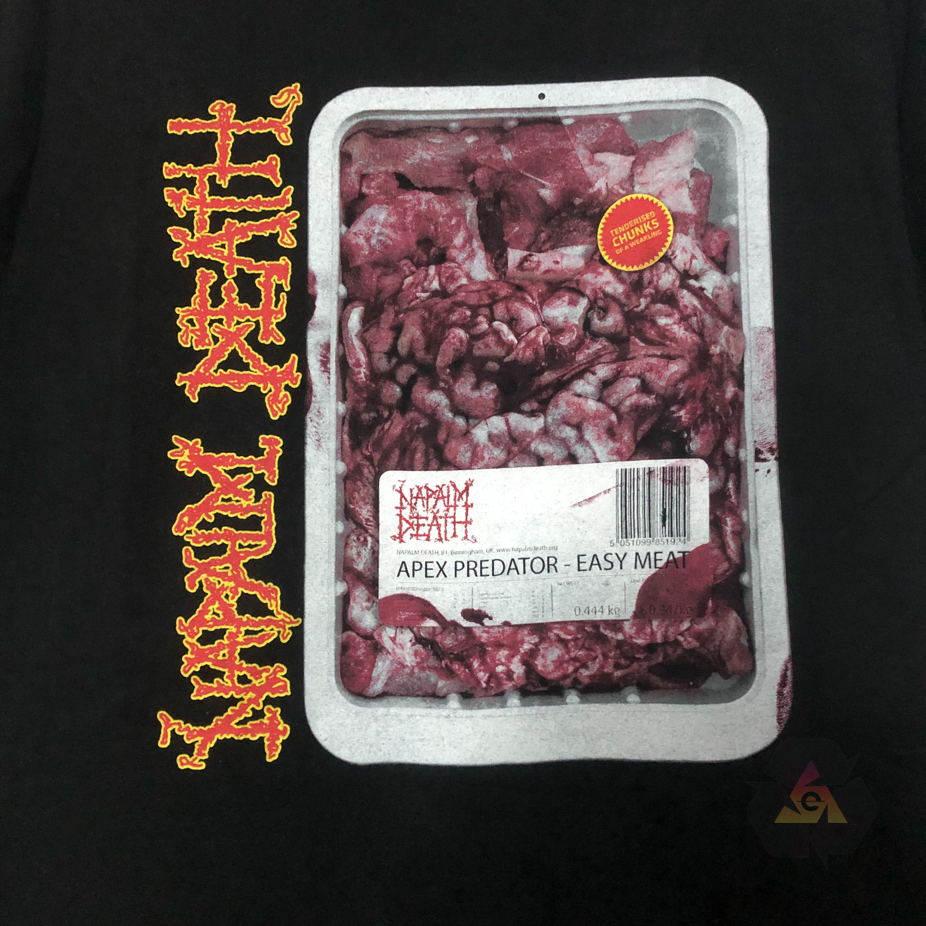 Band Tees Vintage Napalm Death Band Apex Predator Rare T-Shirt Size US M / EU 48-50 / 2 - 5 Thumbnail
