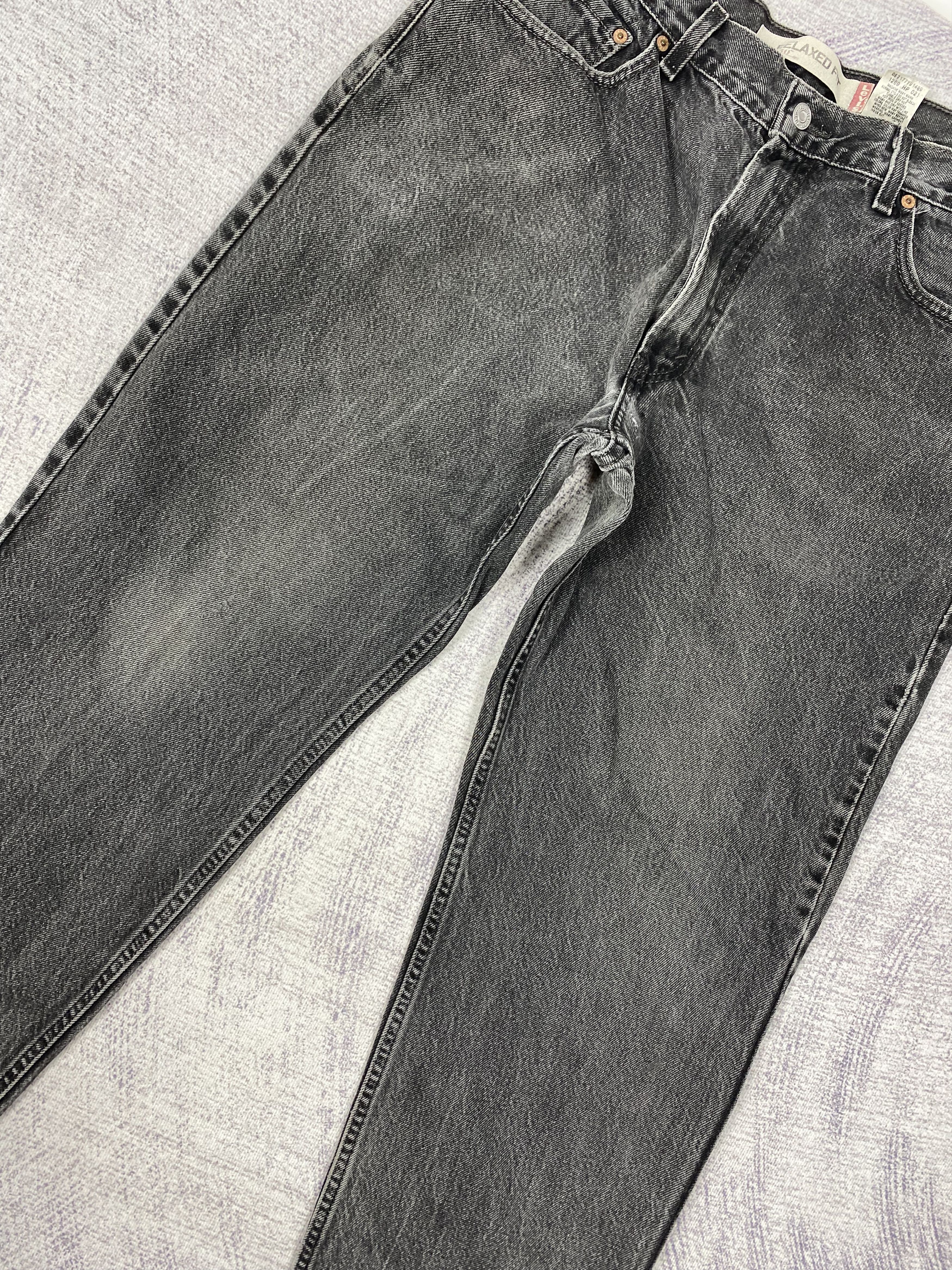 Levi's Vintage Levi's 550 Relaxed Fit Black Denim Jeans PT0482 Size US 36 / EU 52 - 2 Thumbnail