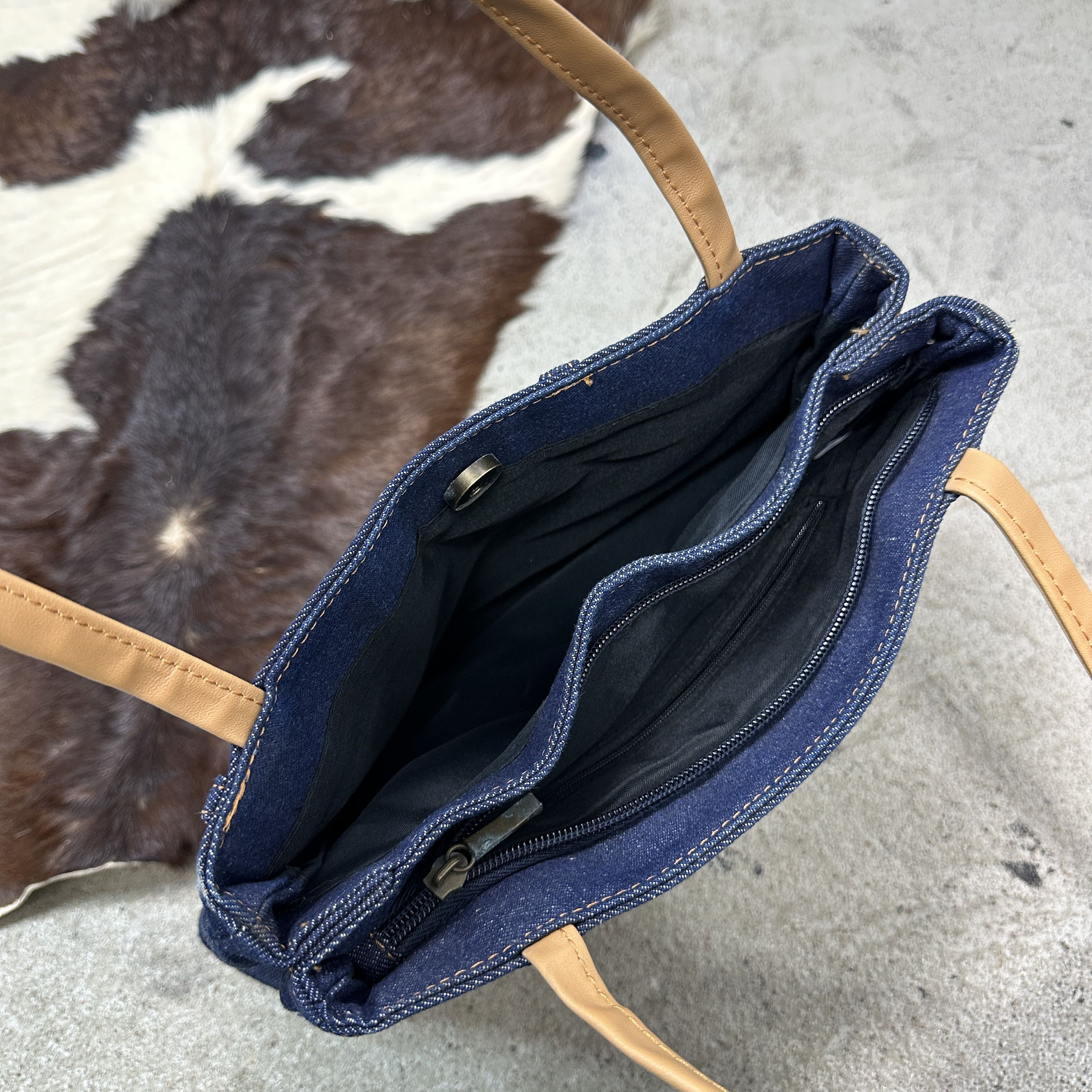 Vintage Vintage Denim Mini Jeans Bag Y2K Size ONE SIZE - 7 Thumbnail