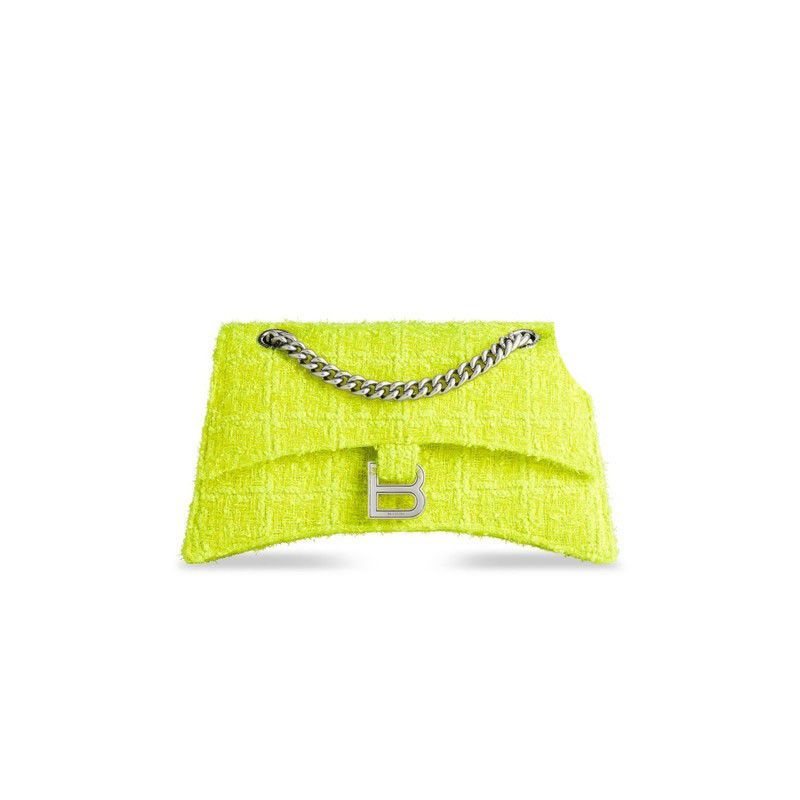 Balenciaga o1bcso1str0625 Size: OS / Crush Small Chain Bag in Tweed Size ONE SIZE - 5 Thumbnail