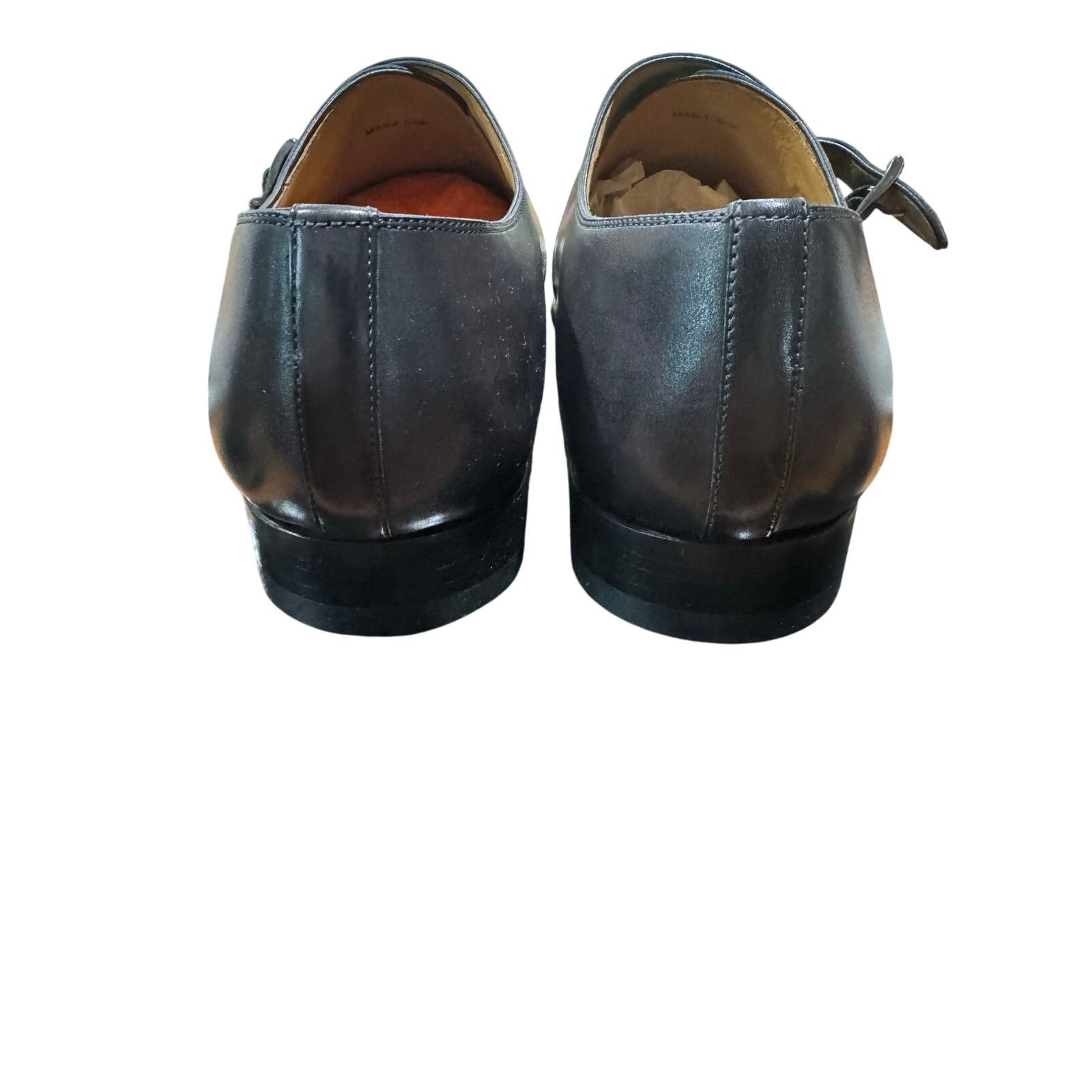 Magnanni Magnanni Efren Gray/Black Single Monk Strap Shoes sz. 7.5 us Size US 7.5 / EU 40-41 - 8 Thumbnail