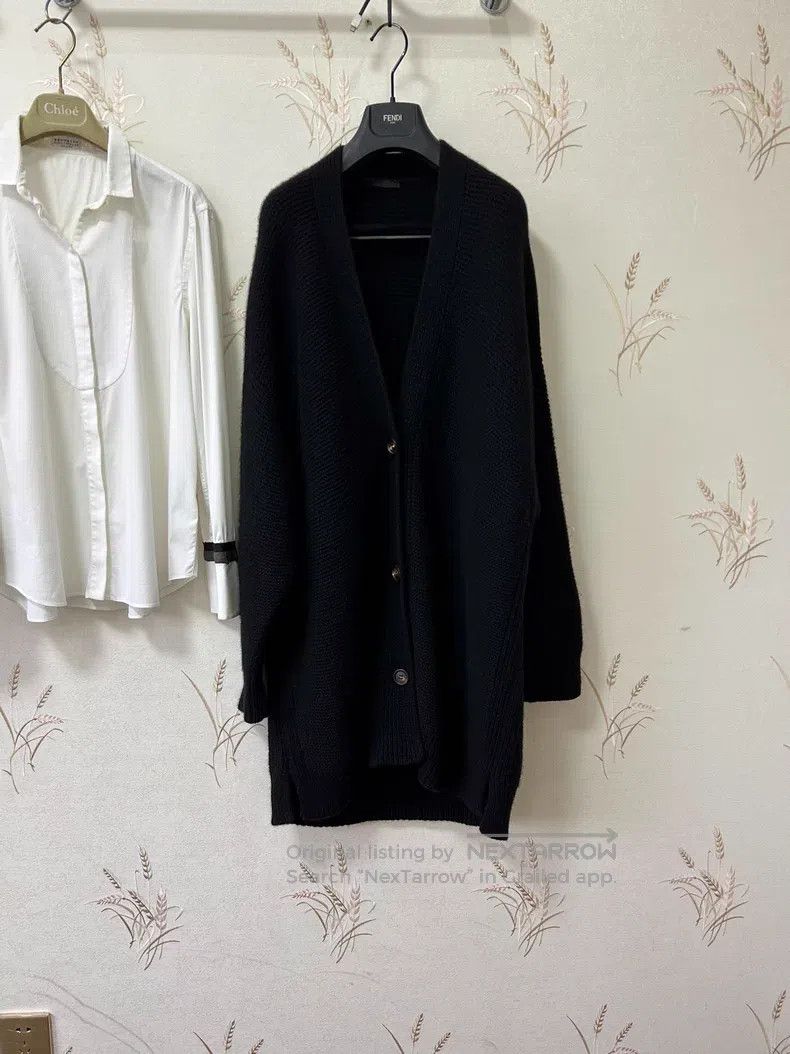 The Row The Row Black cashmere knit cardigan Size L / US 10 / IT 46 - 2 Thumbnail