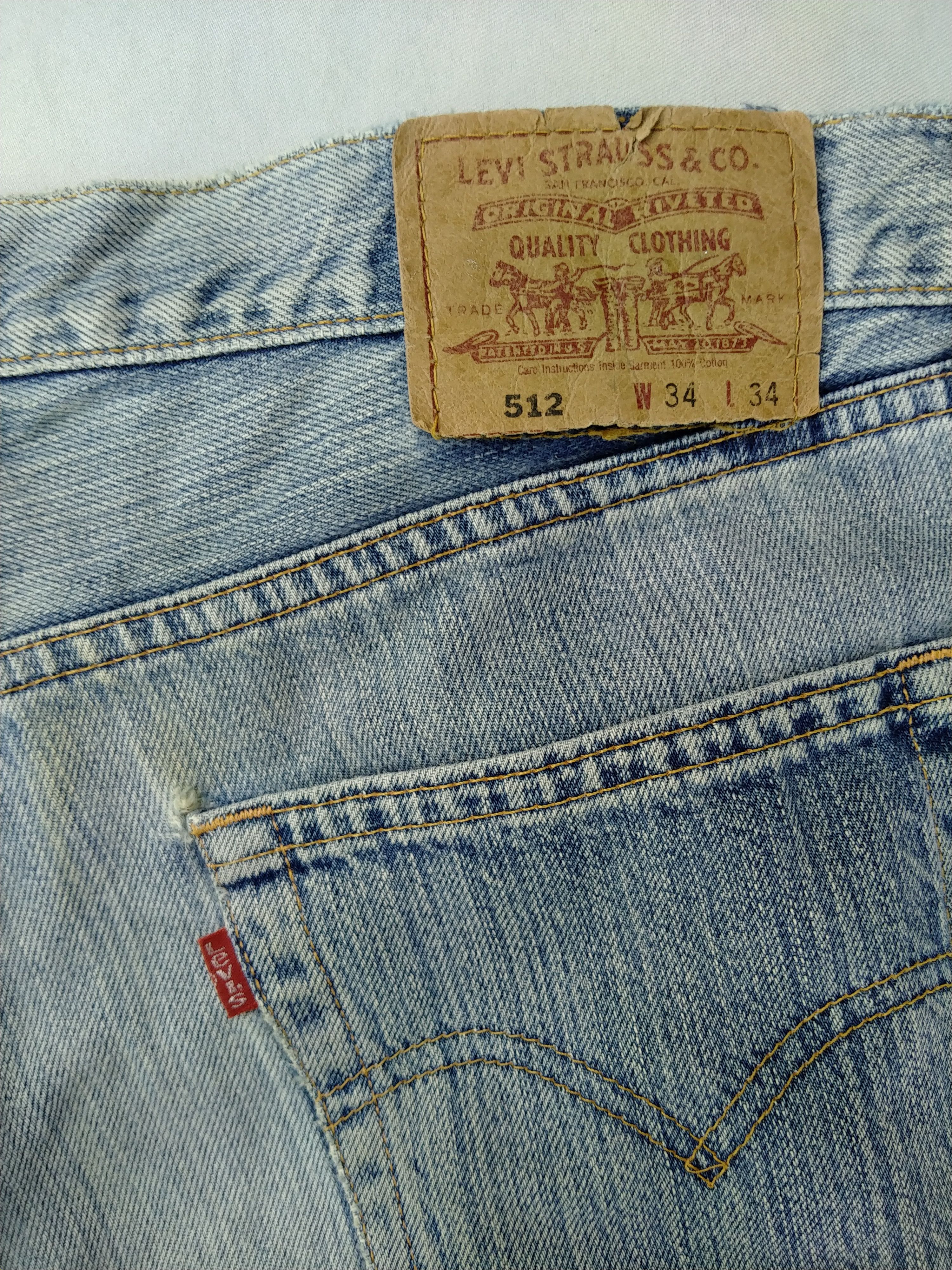 Levi's Stone Wash Vintage Levi's 512 Denim 34 x 28 -JN682 Size US 34 / EU 50 - 9 Thumbnail