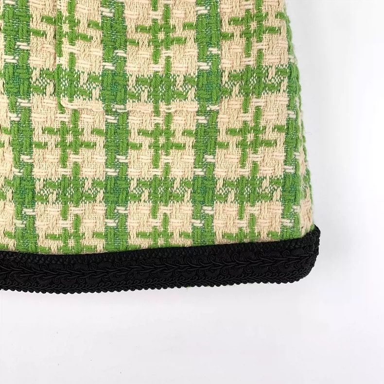 Gucci Gucci Light green wool braided tweed casual skirt Size 27" / US 4 / IT 40 - 4 Thumbnail