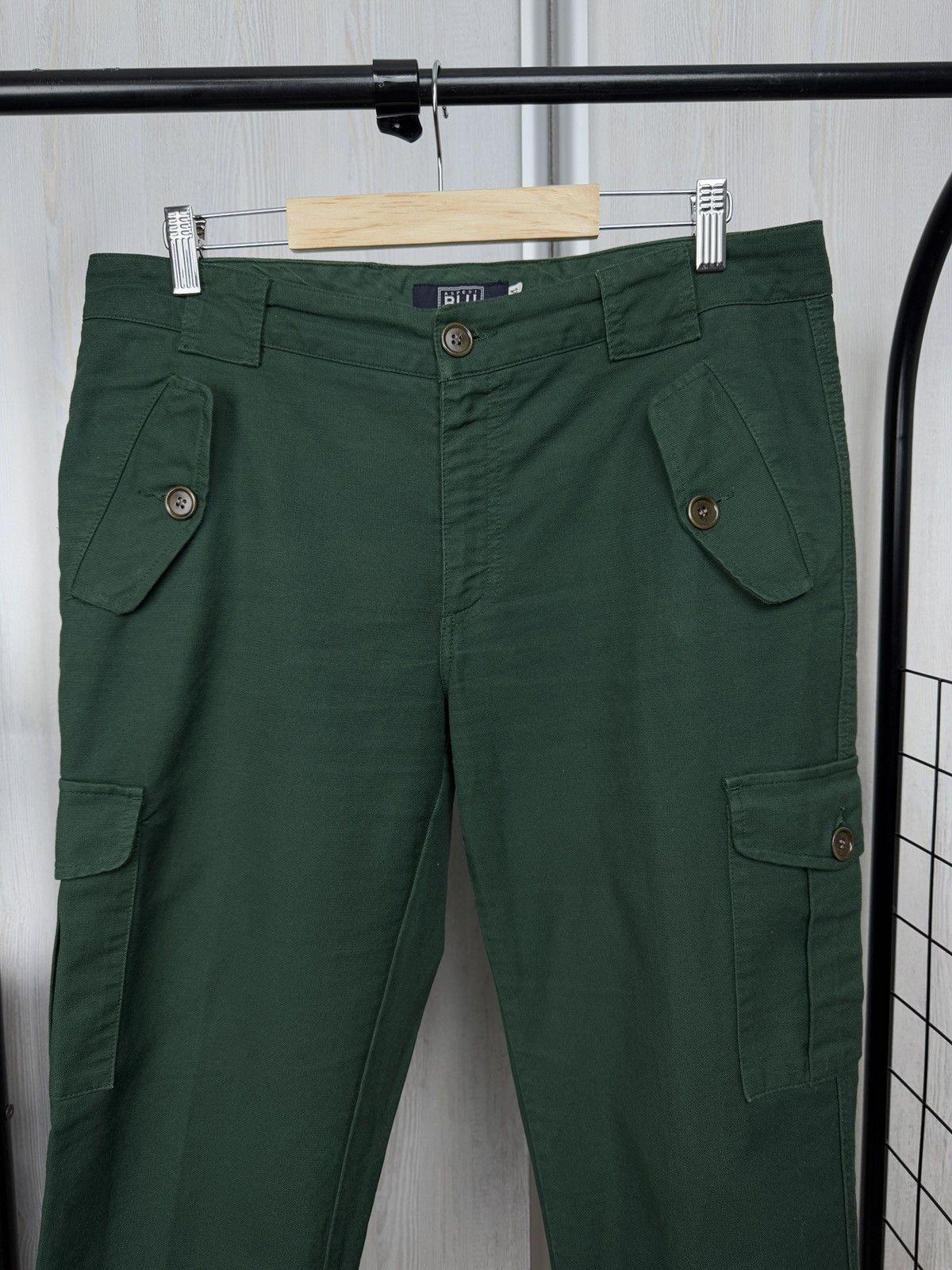 Aspesi Aspesi Blu vintage green cargo utility y2k pants Size 32" / US 10 / IT 46 - 5 Thumbnail