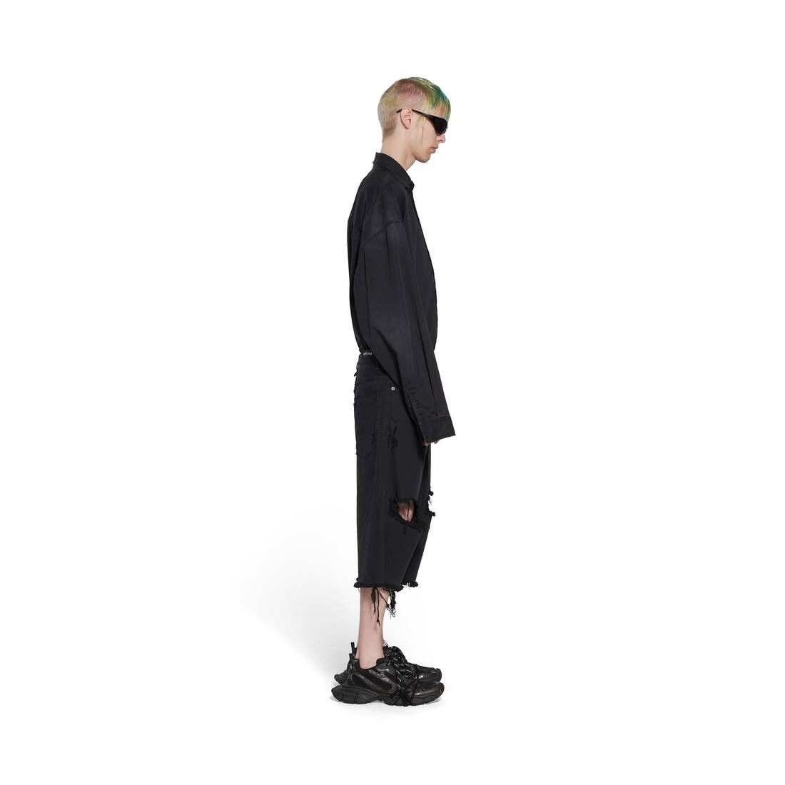 Balenciaga o1in1g1025 DUP / Baggy Shorts in Black Size 26" / US 2 / IT 38 - 6 Thumbnail