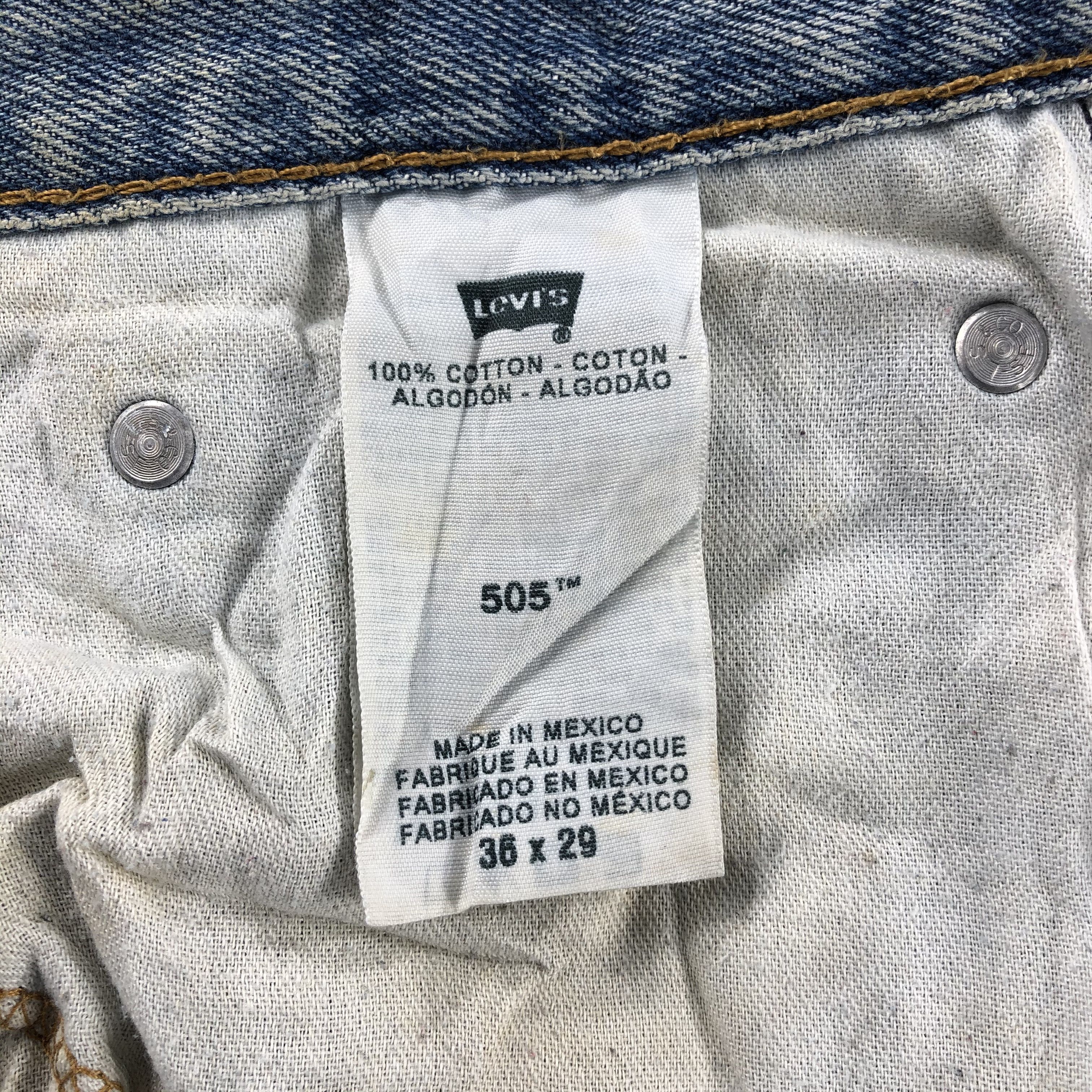 Levi's Vintage Mud Wash Levis 505 Jeans-J1222 Size US 37 - 10 Thumbnail