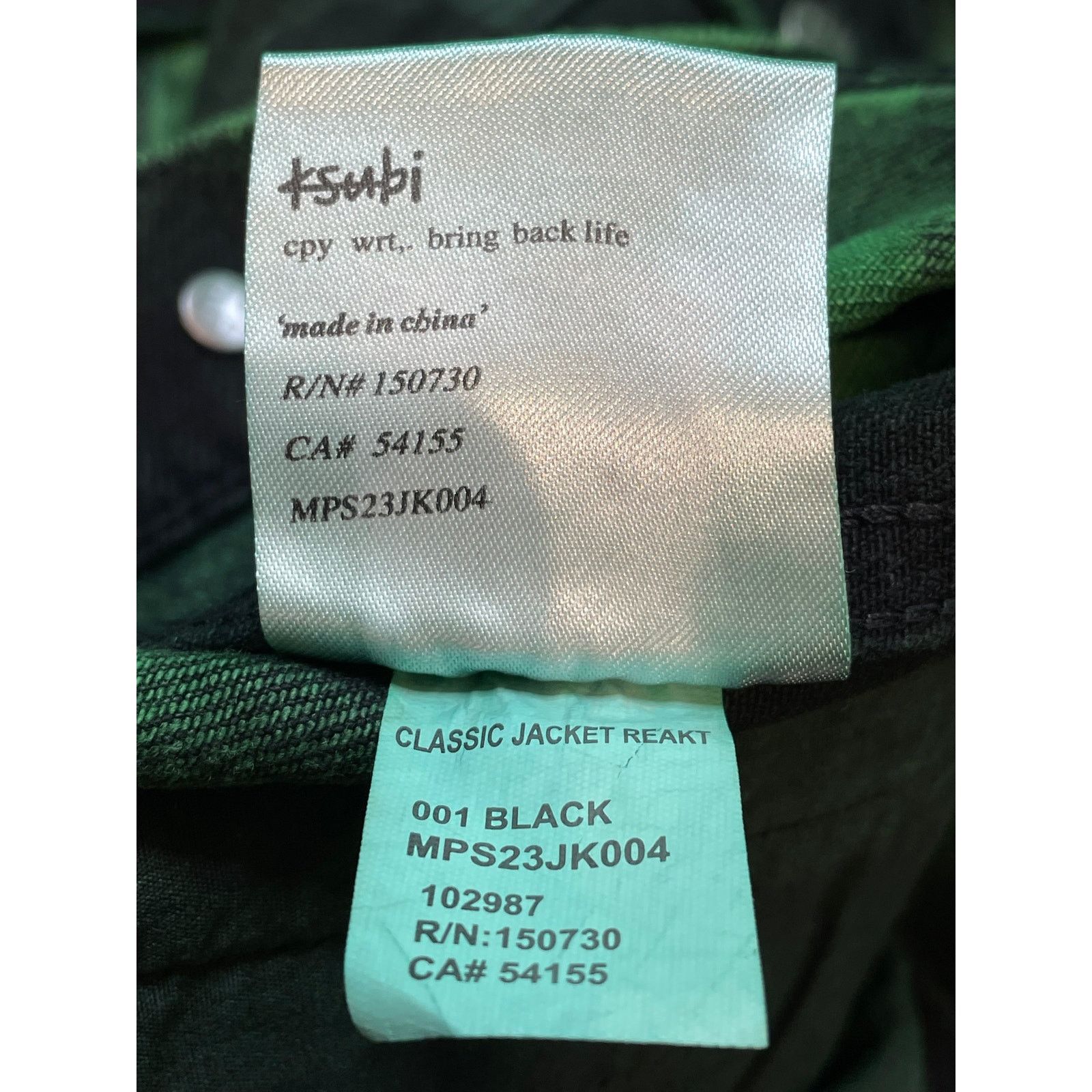 Ksubi Ksubi Black & Green Jean Jacket Size US L / EU 52-54 / 3 - 7 Thumbnail