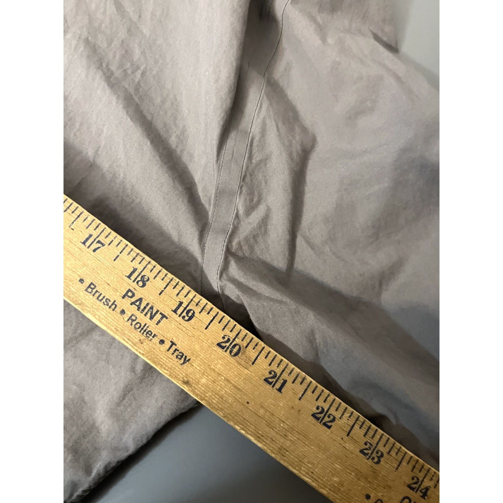Express Express Dress Shirt Mens Medium Gray 100% Cotton Extra-Slim Solid Long Sleeve Button Collar Shirt 1MX Size 40R - 5 Thumbnail