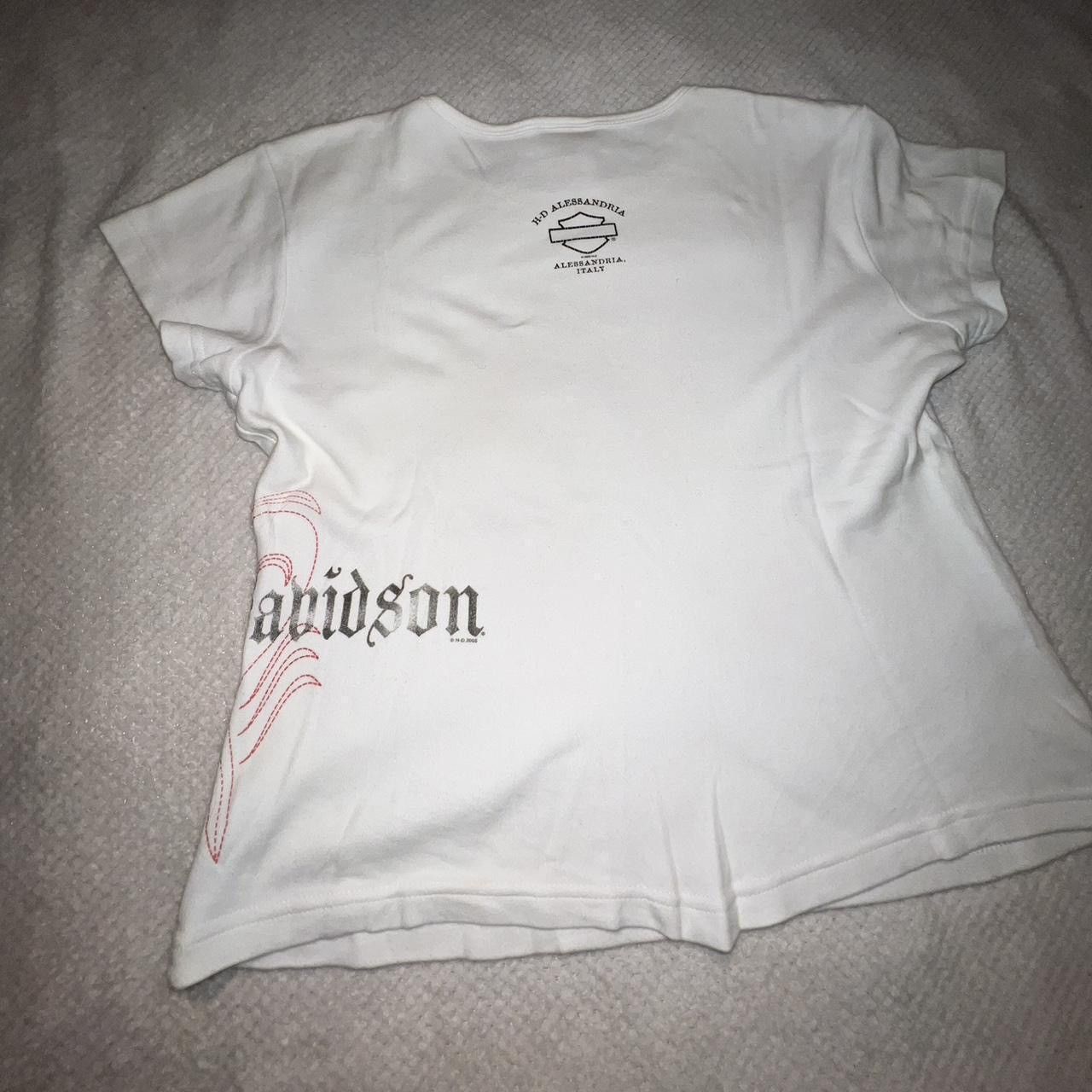 Harley Davidson HARLEY-DAVIDSON White Tee Gothic Logo & Back Print Size S / US 4 / IT 40 - 7 Thumbnail