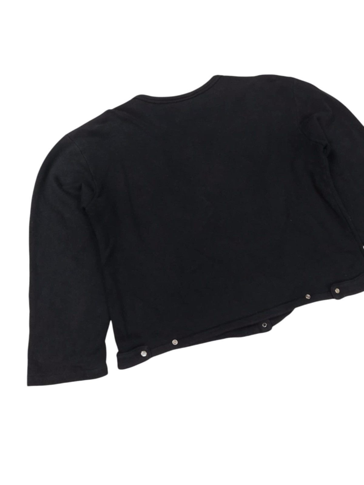 Vintage × agnes b. VINTAGE Agnes B Black Cashmere Le Petit Snap Cardigan Size M / US 6-8 / IT 42-44 - 8 Thumbnail