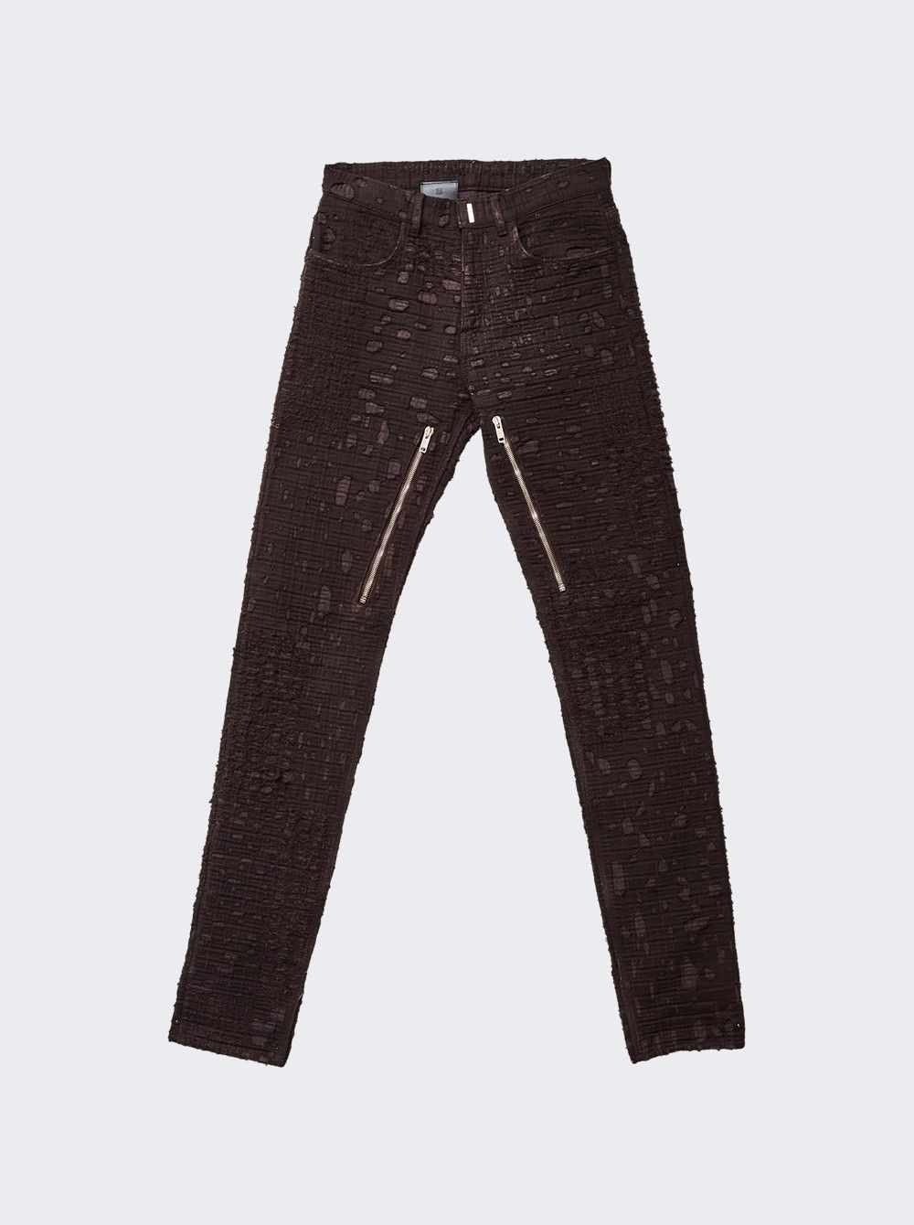 Givenchy o1mle0426 Zipped Slim Fit Denim Trousers in Brown Size US 36 / EU 52 - 1 Thumbnail