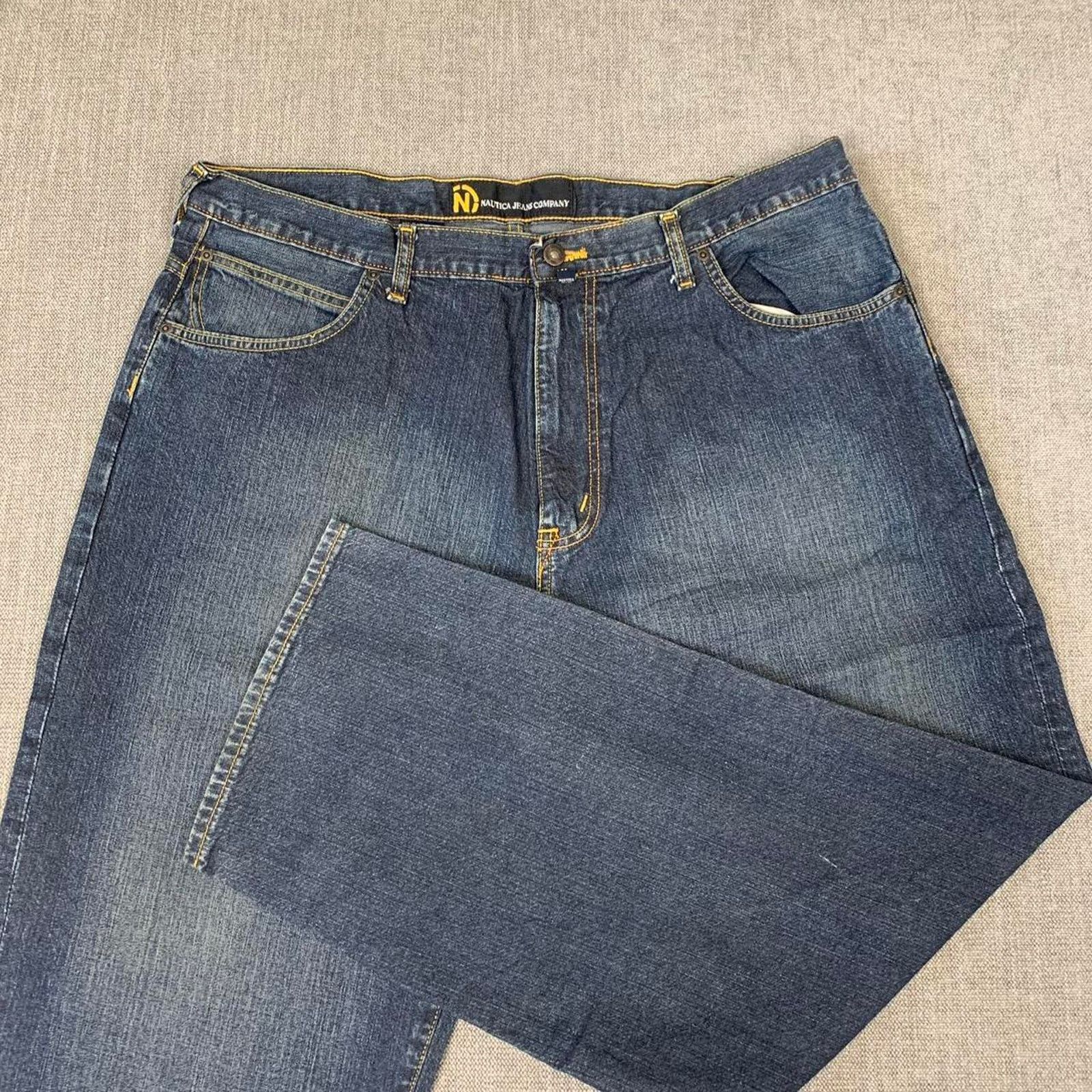 Nautica Y2K Nautica Wide Leg Dark Denim Jeans Size US 40 / EU 56 - 3 Thumbnail