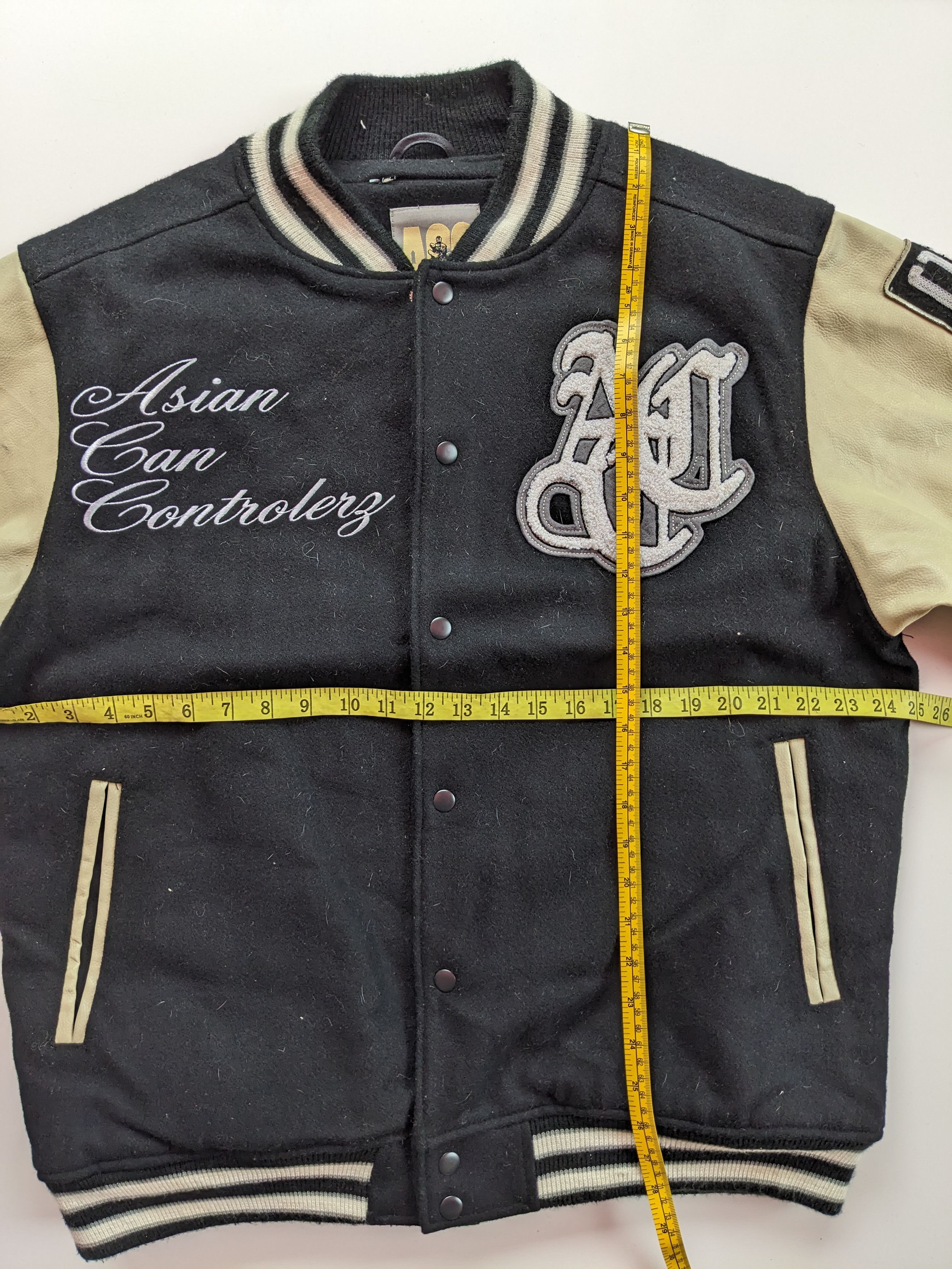 Japanese Brand × Vintage ACC asian can controlerz varsity jacket Size US XL / EU 56 / 4 - 5 Thumbnail