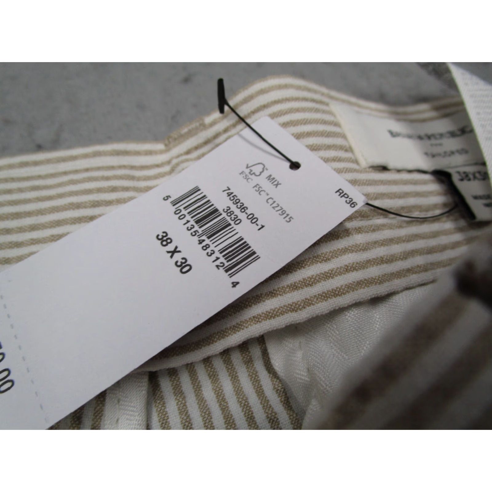 Banana Republic Banana Republic Pants Mens 38 Beige Seersucker Flat Front Tapered Trouser 38x30 Slim Chino Casual Workwear Holiday 38 Mens Beige Banana Republic Pants Size US 38 / EU 54 - 5 Thumbnail