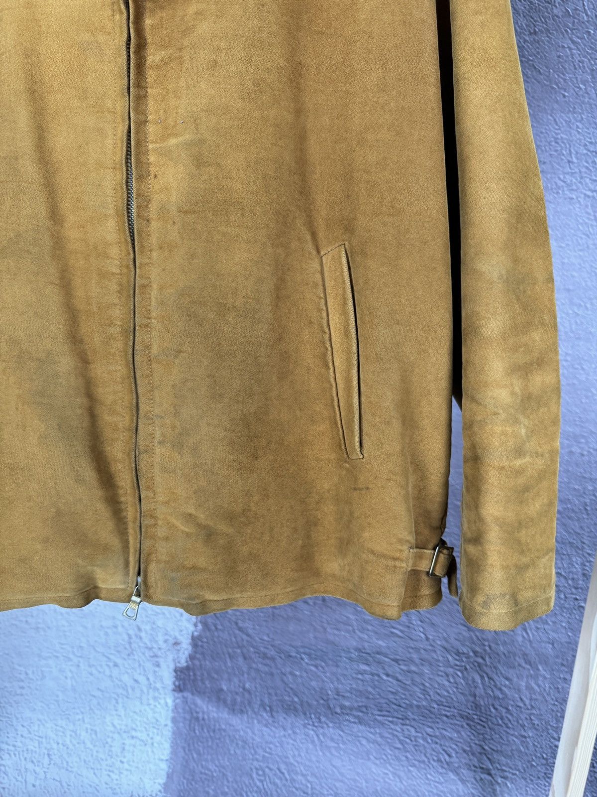 Vintage Vintage 70s 80s light brown cotton bomber aviator jacket Size US L / EU 52-54 / 3 - 5 Thumbnail