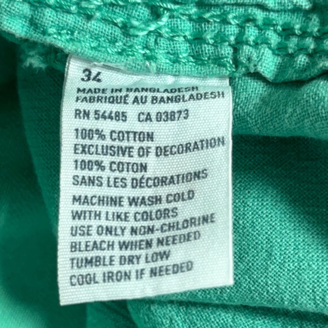 American Eagle Outfitters American Eagle Outfitters Cargo Shorts Mens 34 Green Cotton Canvas Outdoor Logo Cargo Pockets 10in Inseam Size US 34 / EU 50 - 5 Thumbnail