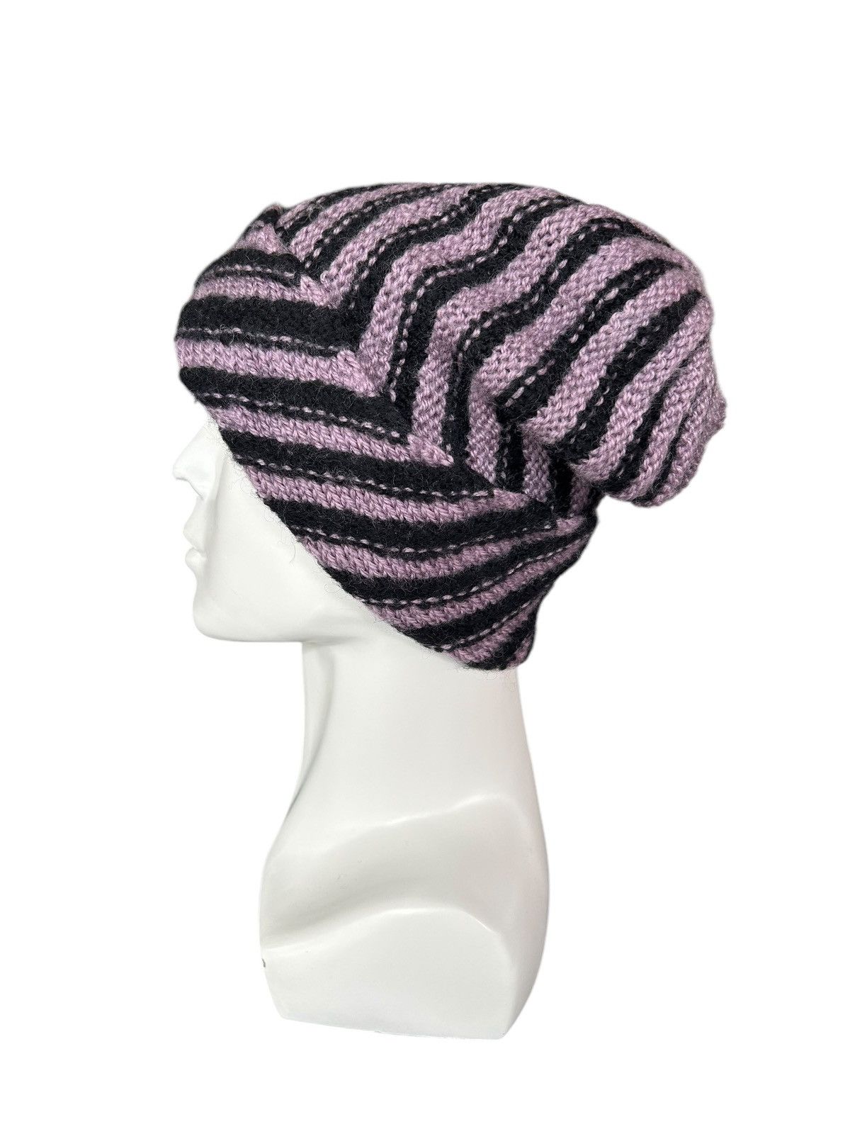 Japanese Brand × Kapital × Vintage Crochet Knitted handmade Beanie Hats Rare☠️☠️ Size ONE SIZE - 3 Thumbnail