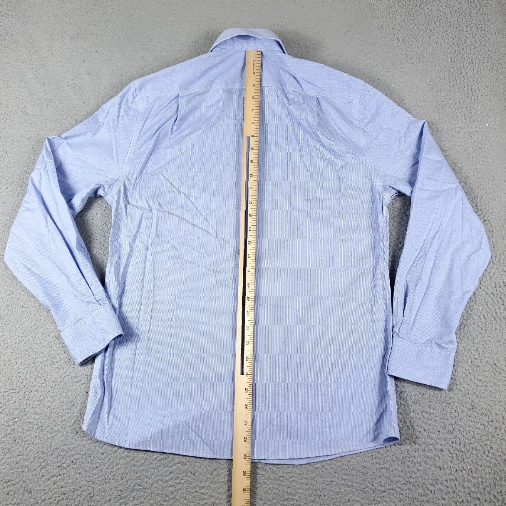 Tommy Hilfiger Tommy Hilfiger Blue Dress Shirt Mens 15.5 Long Sleeve Button Up Size 40R - 5 Thumbnail