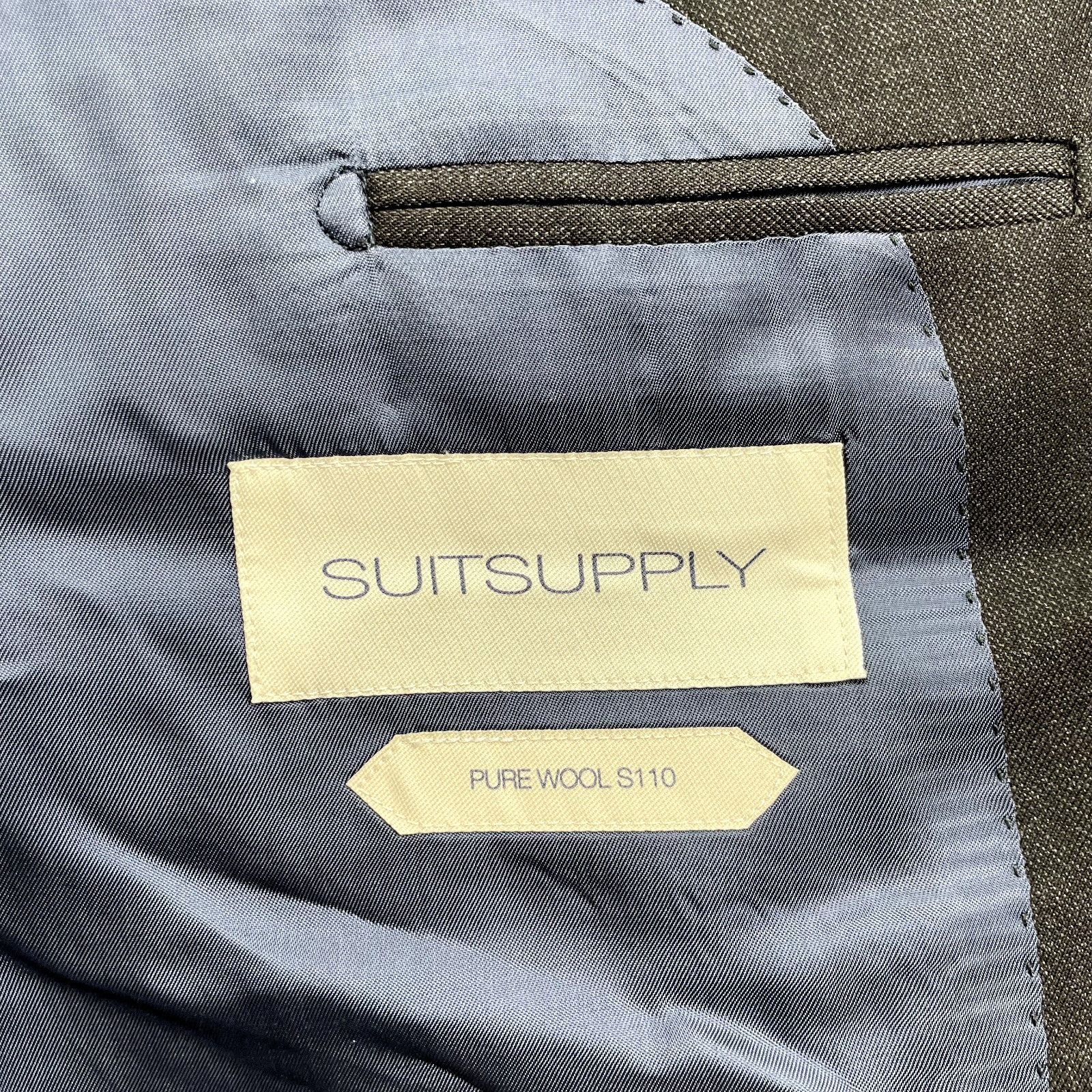 Suitsupply SuitSupply Men’s Napoli Super 110's Wool 2-Button Blazer /Ja Size 40R - 6 Thumbnail