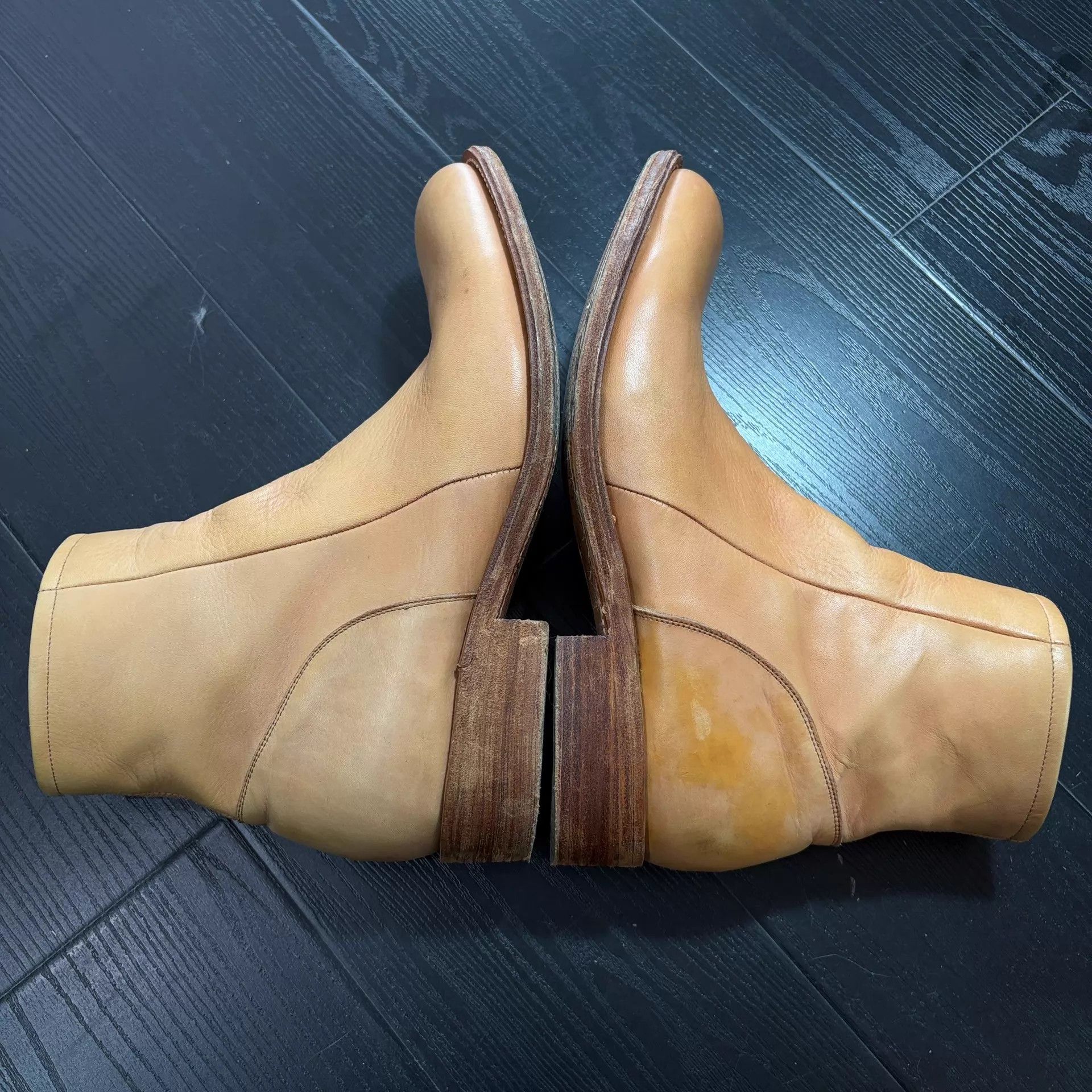 Number (N)ine Number (n)ine 07ss Natural Round Toe Mid-Calf Boots Size US 7 / EU 40 - 4 Thumbnail