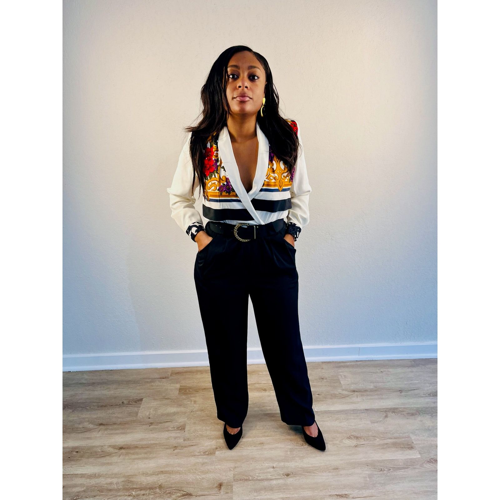 Other Graphic Print Jumpsuit with Belt Size 32" / US 10 / IT 46 - 2 Thumbnail