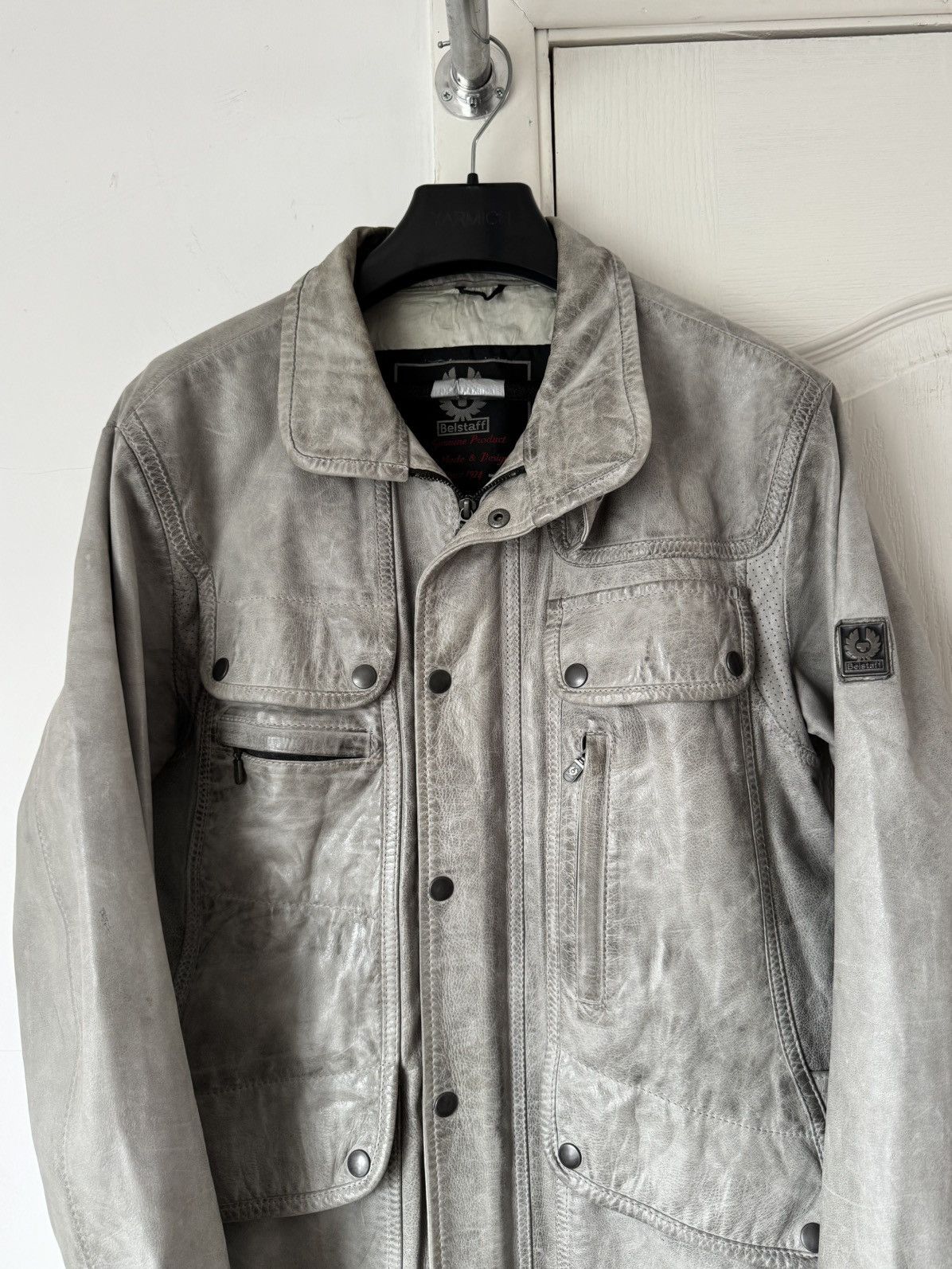Belstaff Vintage Belstaff Silver Maple Leather Biker Jacket Harley Size US M / EU 48-50 / 2 - 4 Thumbnail