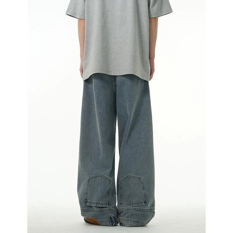 Japanese Brand × Jean High street washed straight baggy jeans Size US 30 / EU 46 - 6 Thumbnail
