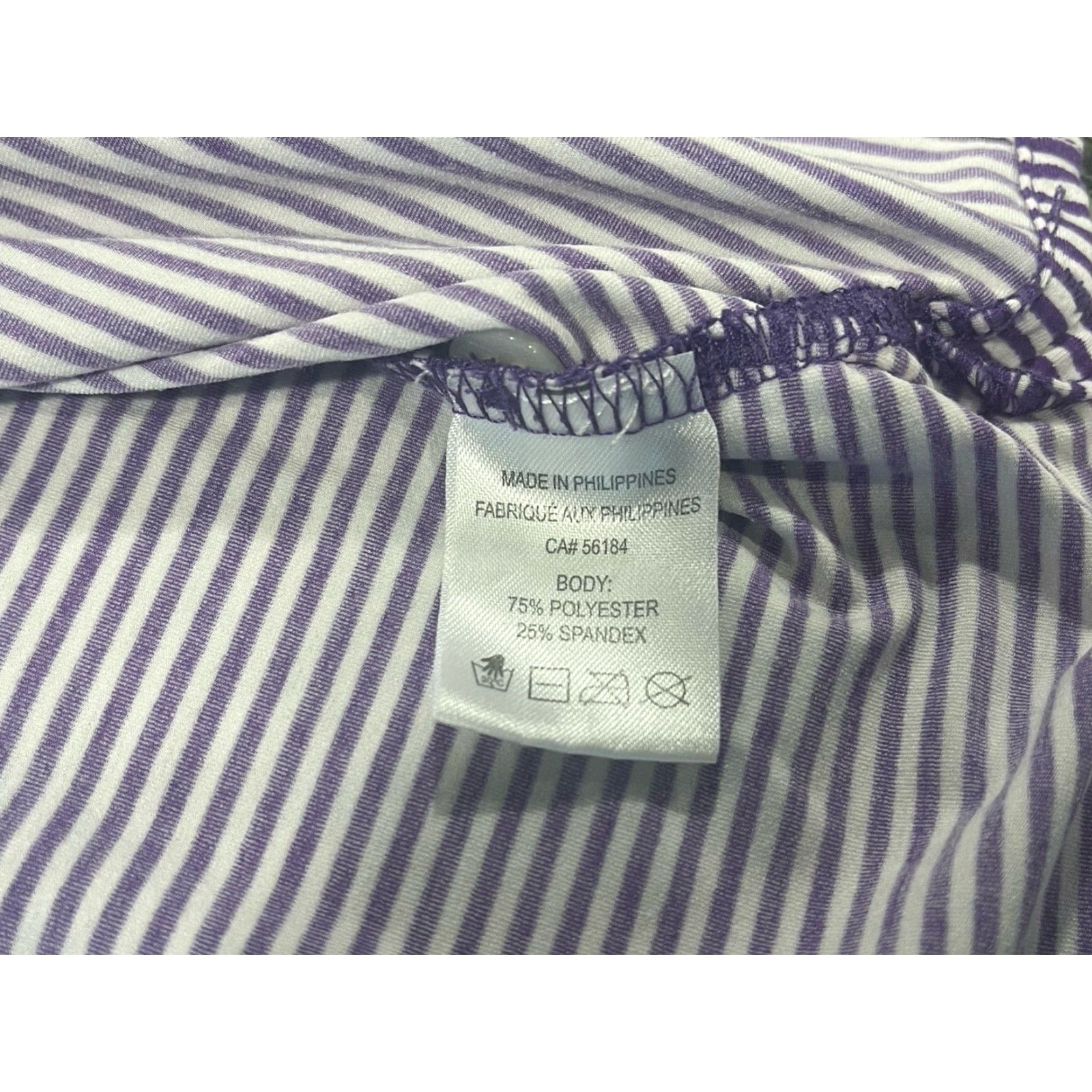 Vintage Draddy Sport Golf Shirt Shirt Mens XL Purple/White Striped Kiawah Island Club Size US XL / EU 56 / 4 - 6 Thumbnail