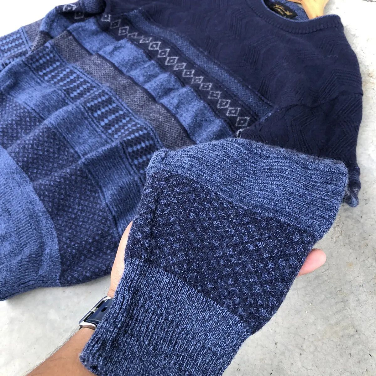 Aran Isles Knitwear × Homespun Knitwear 📌Vintage Knitsweater Strecth/Memeri Like Coogi Pattern Size M / US 6-8 / IT 42-44 - 4 Thumbnail