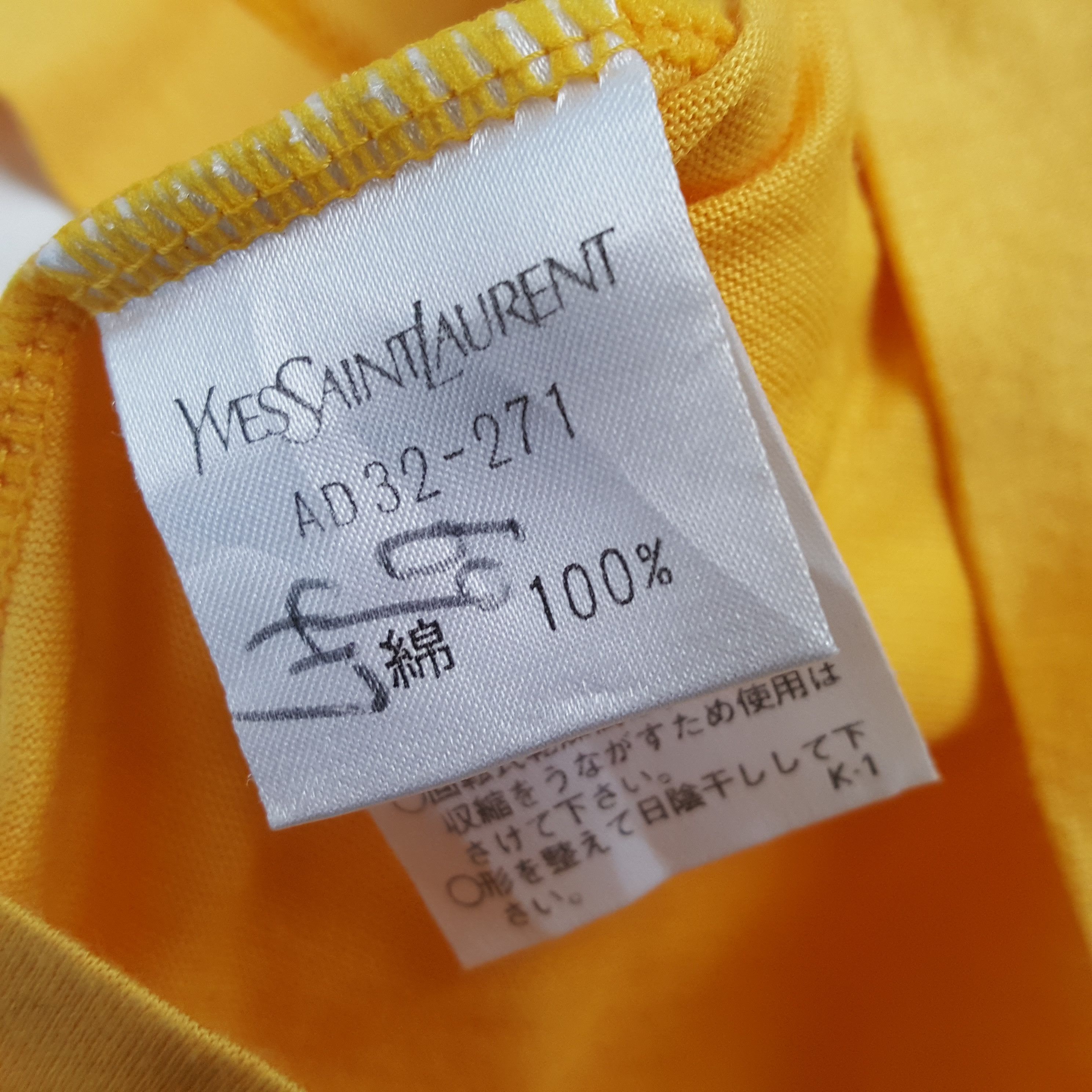 Vintage × Yves Saint Laurent Vintage YVES SAINT LAURENT Italian Brand T-Shirts Size US L / EU 52-54 / 3 - 5 Thumbnail