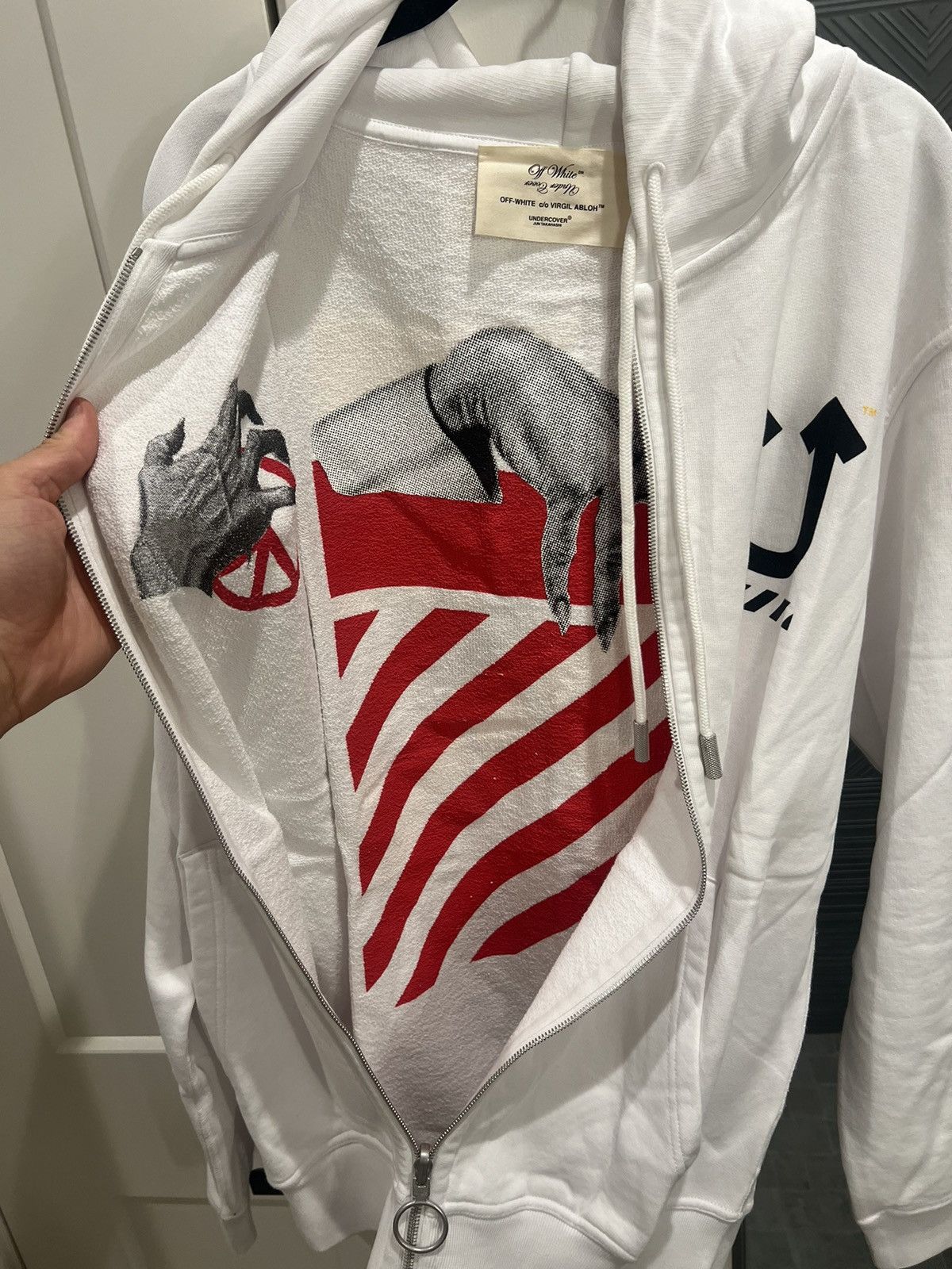 Off-White × Undercover OFF-White x Undercover RVRS Skeleton Hoodie Size US L / EU 52-54 / 3 - 11 Thumbnail