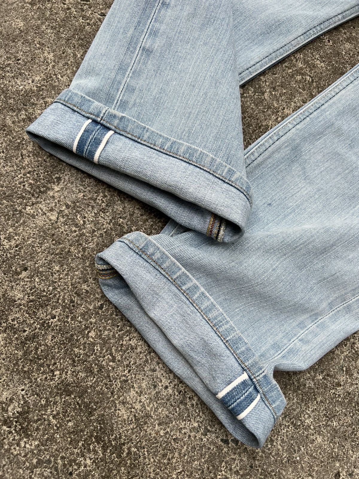 Japanese Brand Vintage 90’s Lee Riders Sanforized Selvedge Faded Jean Size US 30 / EU 46 - 3 Thumbnail