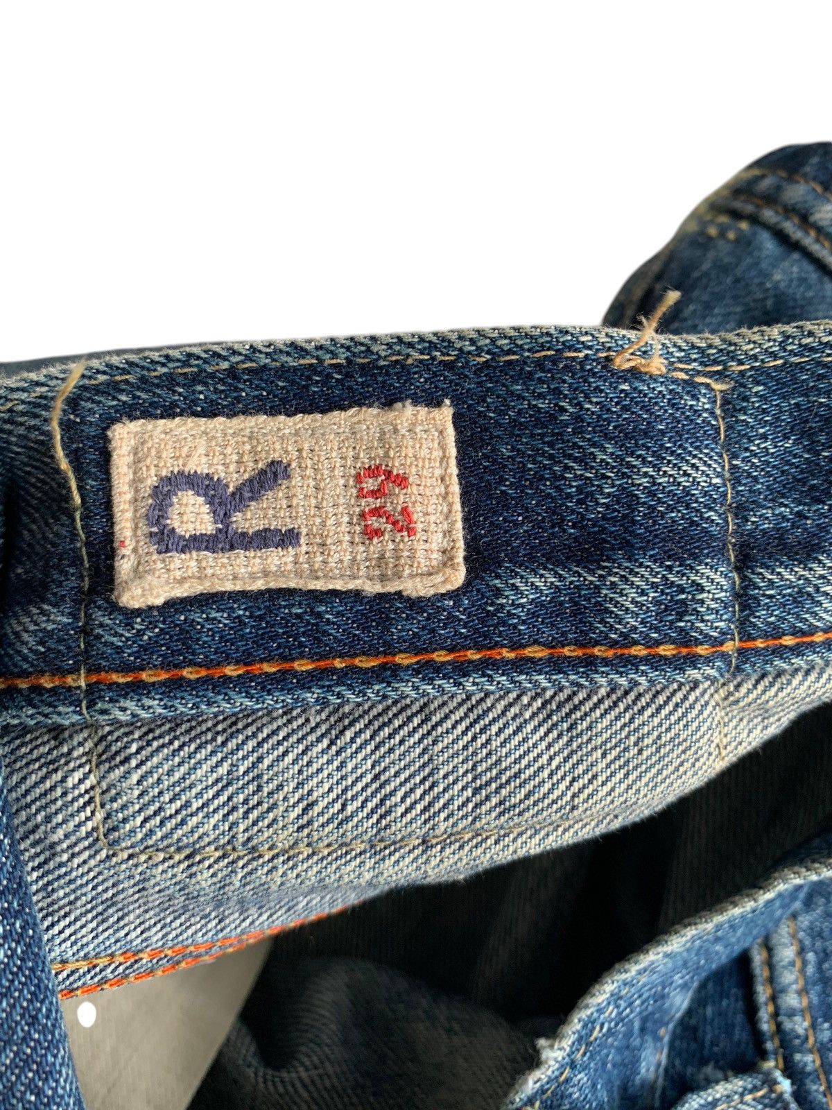 Vintage Vintage 45Rpm Selvedge Button Fly Rusty Distressed Denim Size US 27 - 16 Thumbnail
