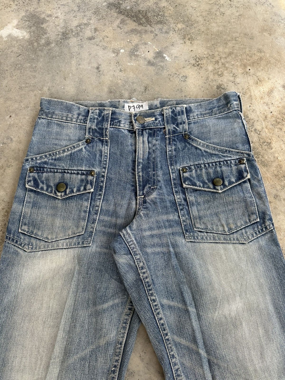 Lee Lee Archive Style Utility Denim Bush Pants Workwear Fit Size US 29 - 3 Thumbnail