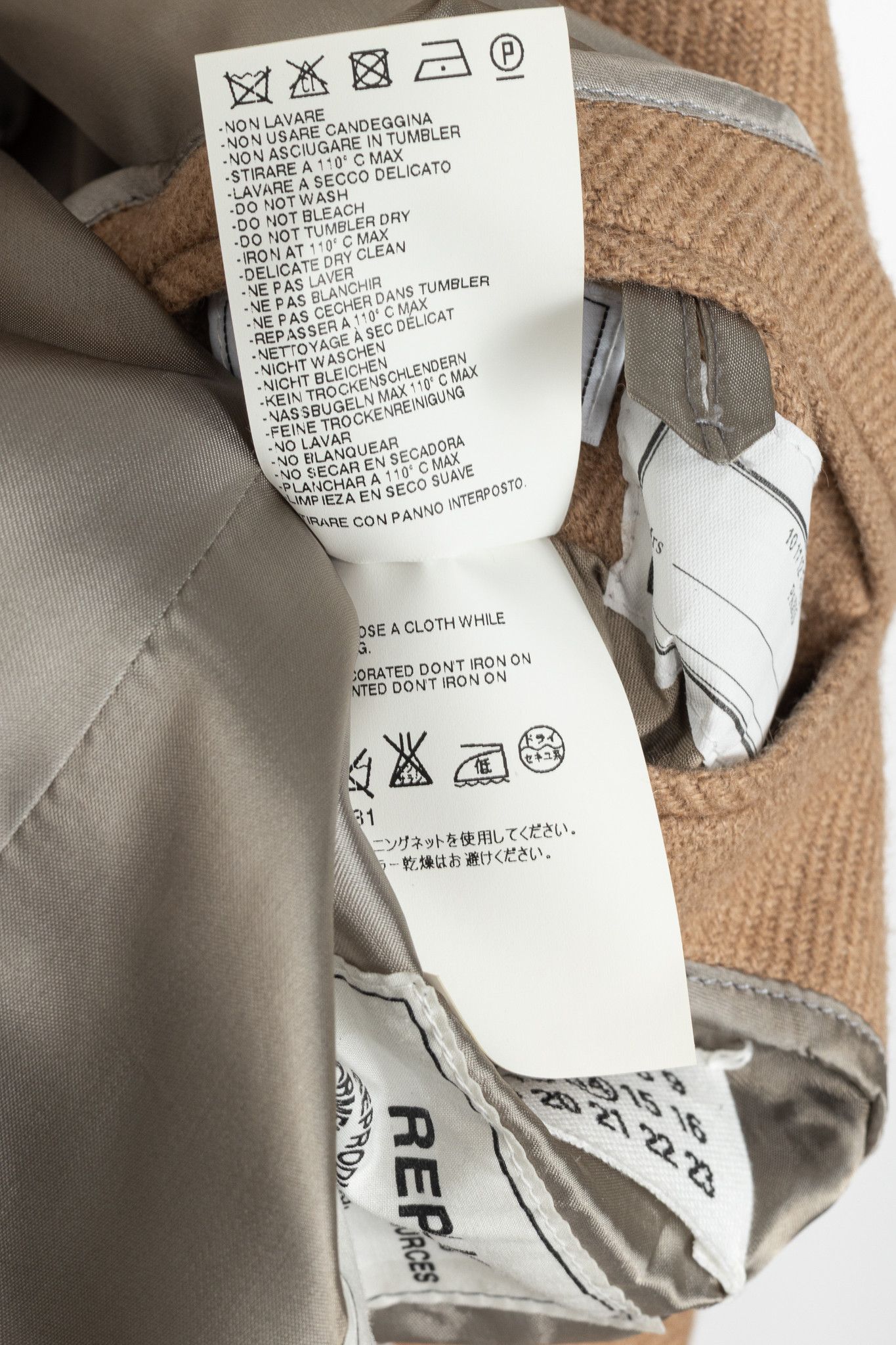 Maison Margiela Maison Margiela Tan Camel-Flannel Bespoke Blazer Size 40R - 9 Thumbnail