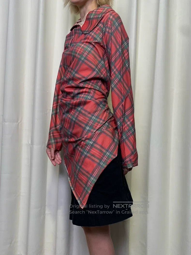 Comme des Garcons Comme Des Garcons Plaid Twist Drunkard Top Size XS / US 0-2 / IT 36-38 - 5 Thumbnail
