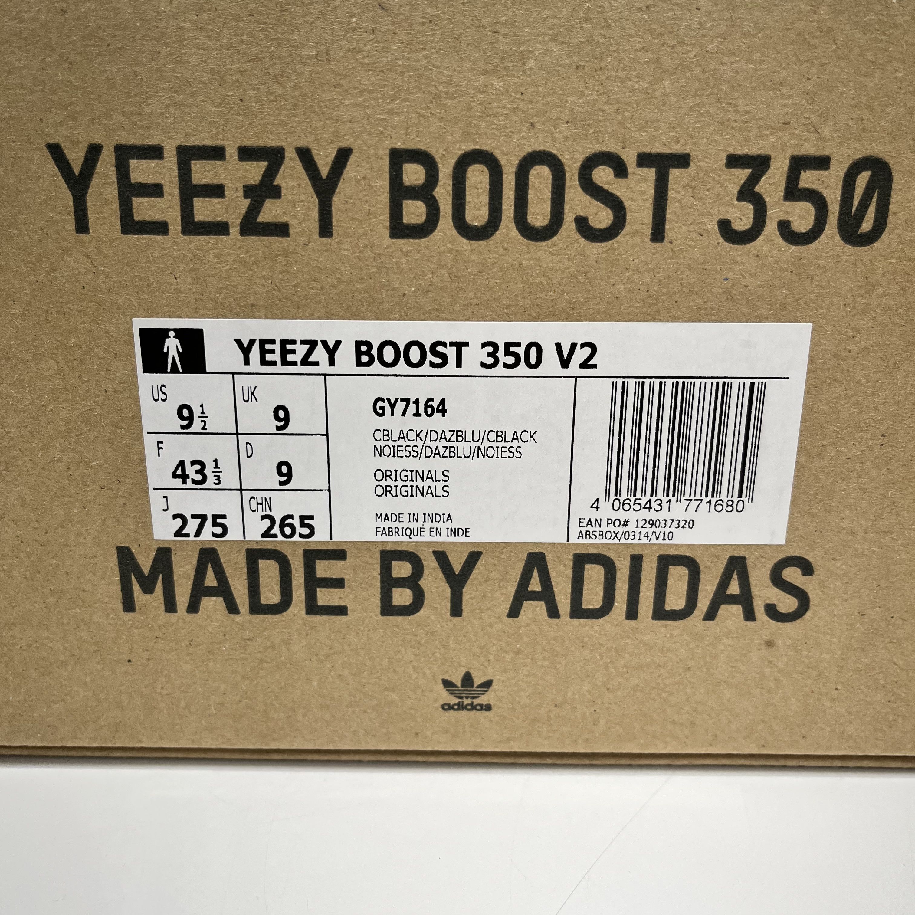 Adidas Adidas Yeezy Boost 350 V2 Dazzling Blue Size US 9.5 / EU 42-43 - 13 Thumbnail