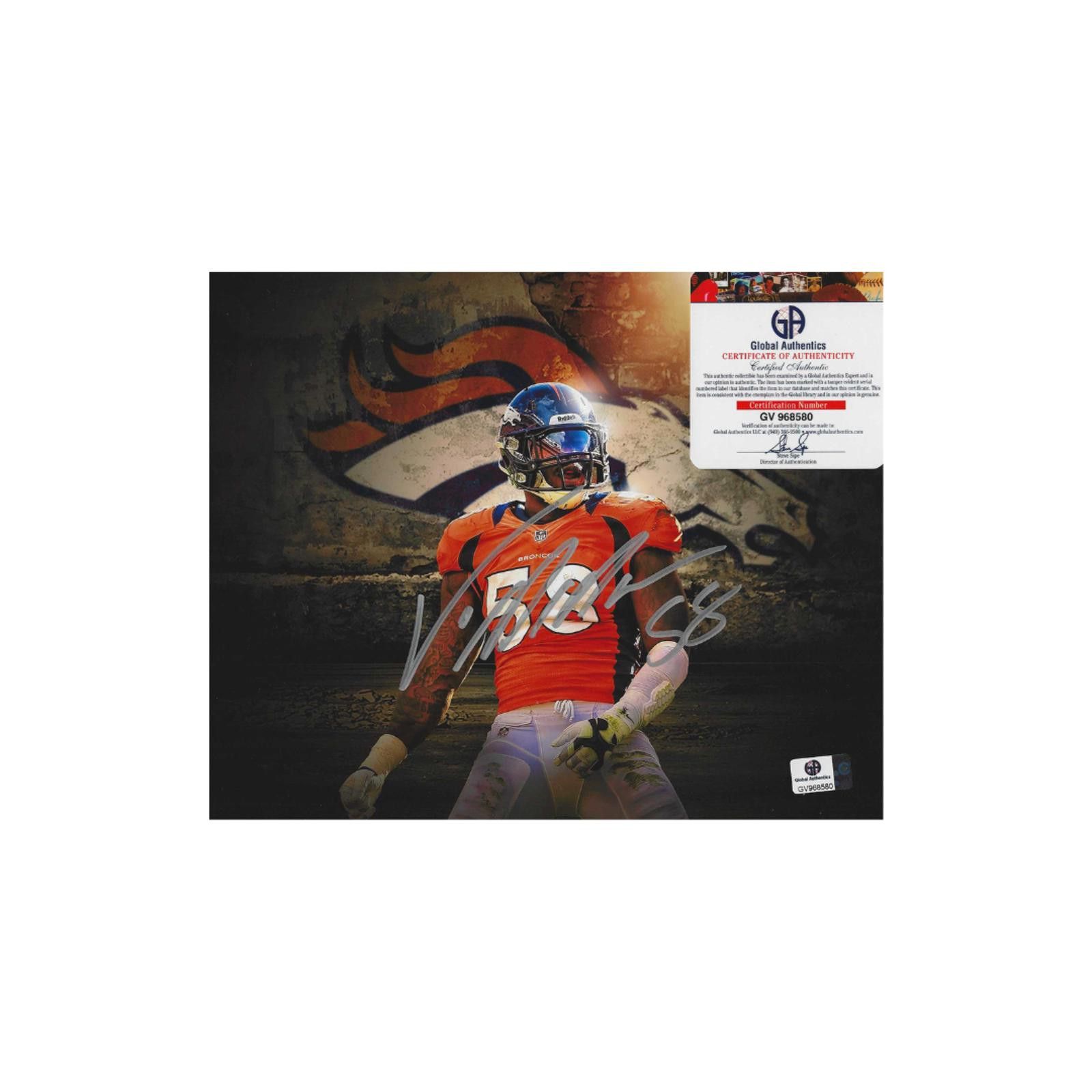 Other Von Miller Autographed 8x10 Photo coa Size ONE SIZE - 2 Thumbnail